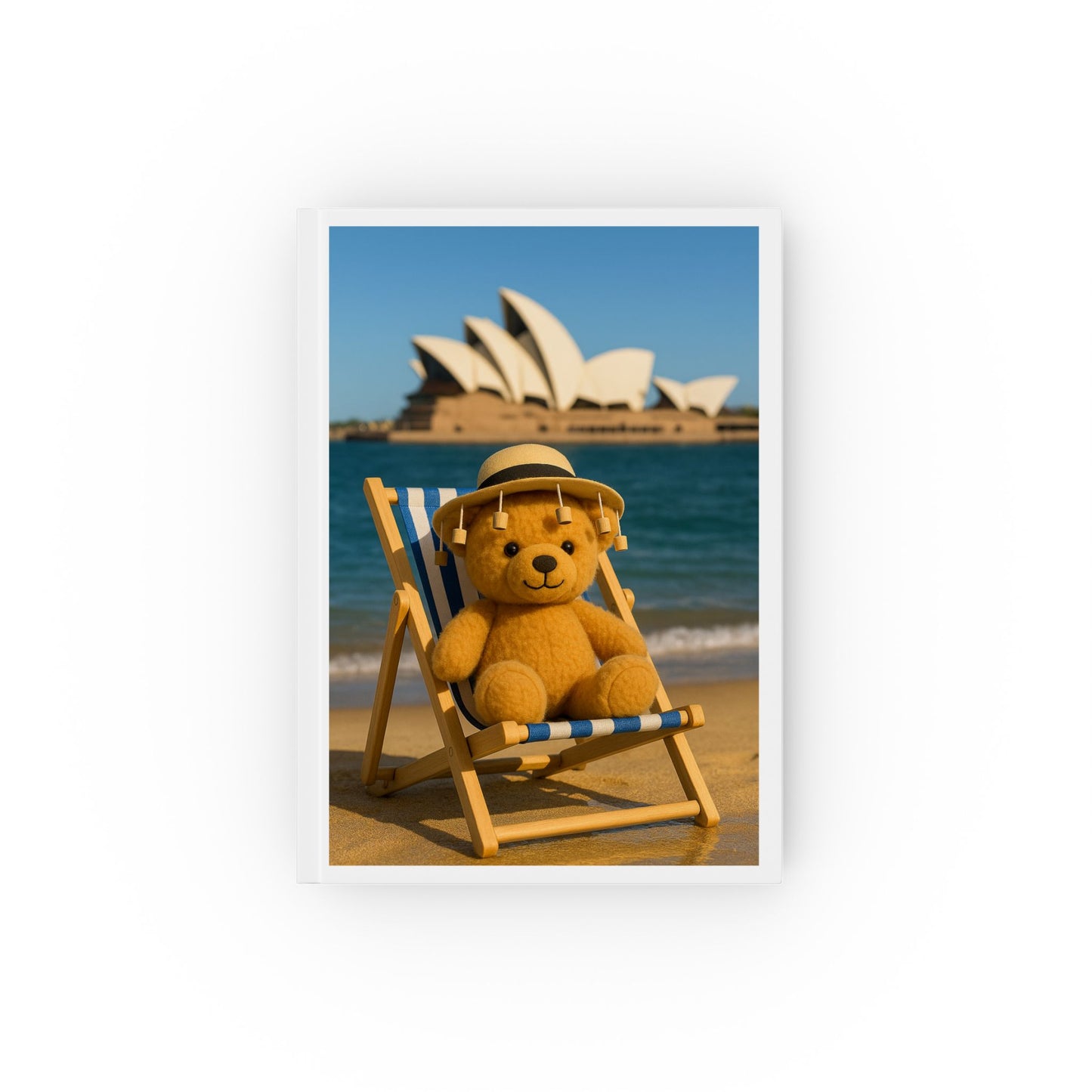 Teddy on Tour Adventure Gallery Australia Travel Hard Backed Journal