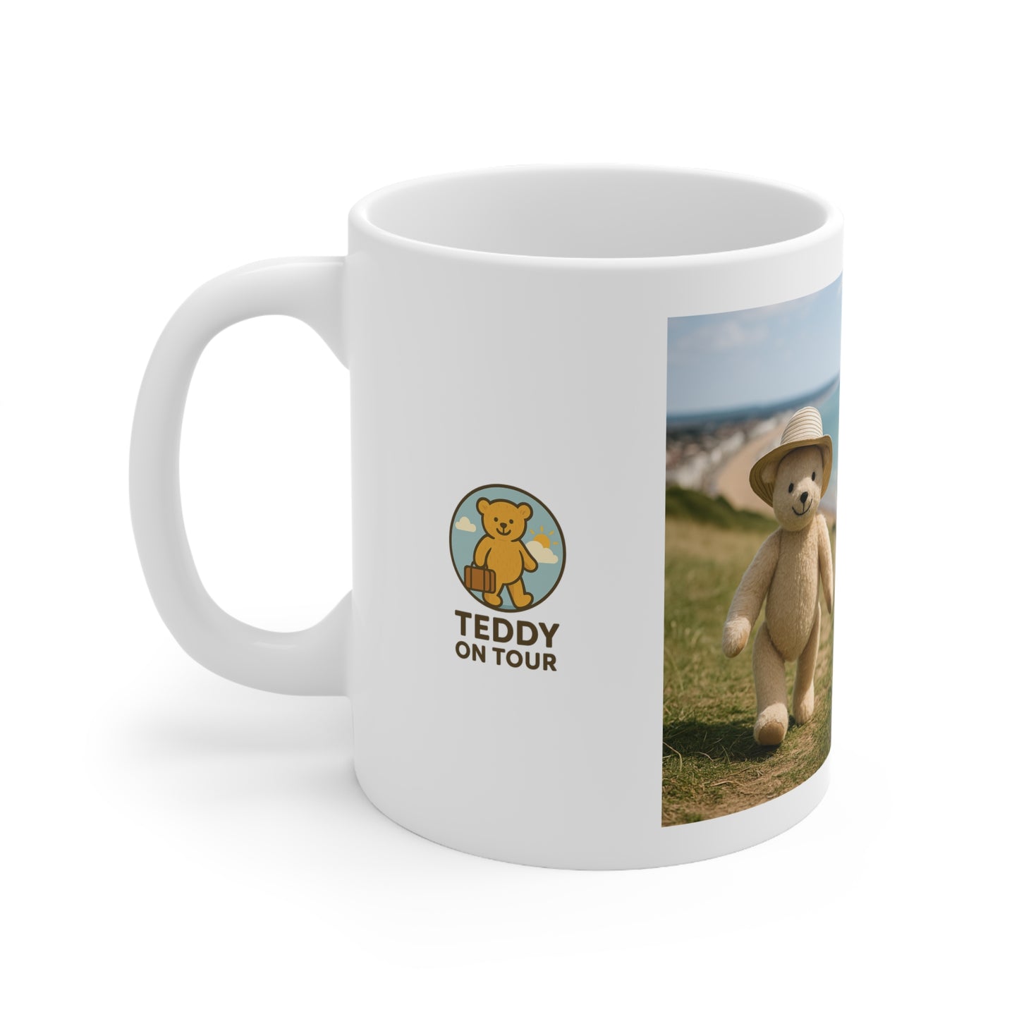 Teddy On Tour – Bexhill Galley Hill Ceramic Coffee Cup