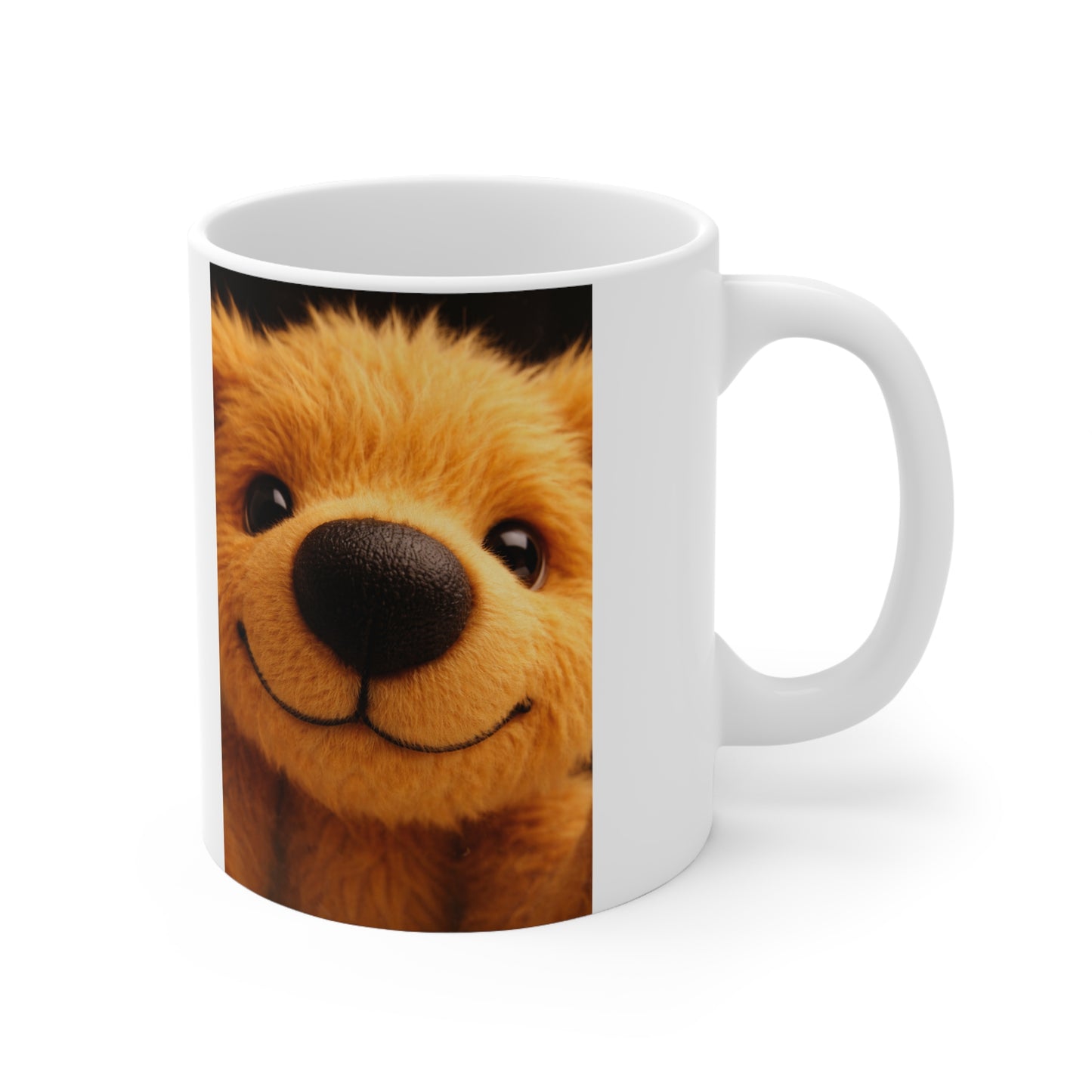 Teddy On Tour Close Up Scruffy Teddy Ceramic Mug