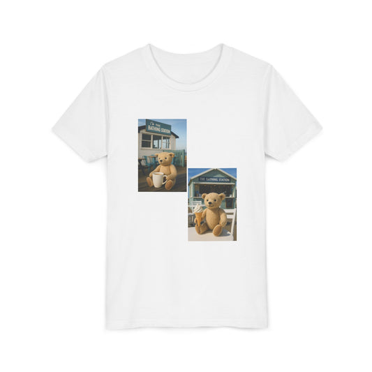 Teddy On Tour – Bexhill Bathing Station Youth Short Sleeve Tee