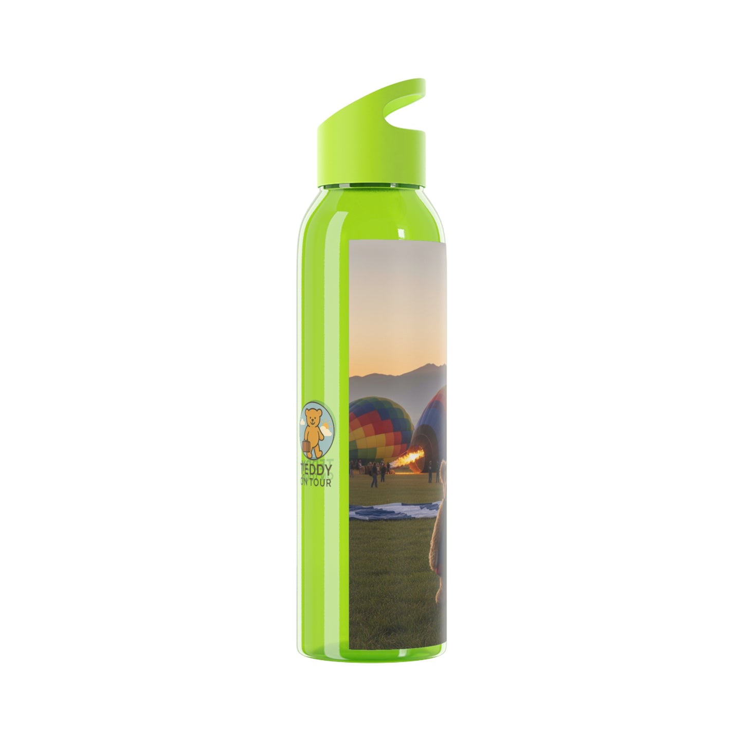 Teddy on Tour Daisy in Albuquerque Sky Water Bottle