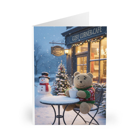 Teddy On Tour – Neville Christmas 4 Greeting Cards (5 Pack)