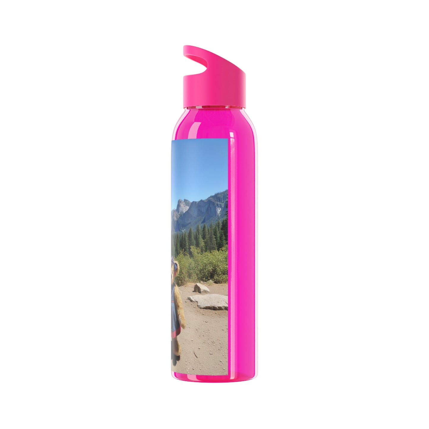 Teddy on Tour Daisy in Yosemite Sky Water Bottle