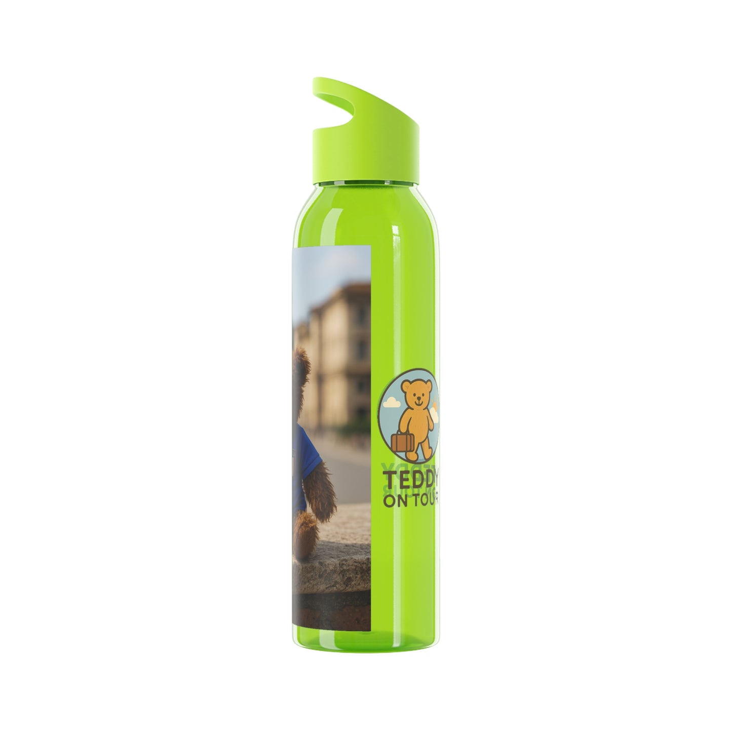 Teddy on Tour Gianni in Italy Sky Water Bottle