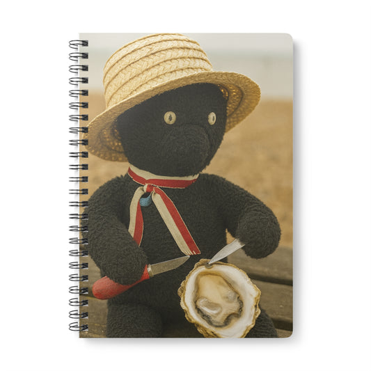 Teddy On tour Pop Jack in Whitstable Softcover Notebook, A5