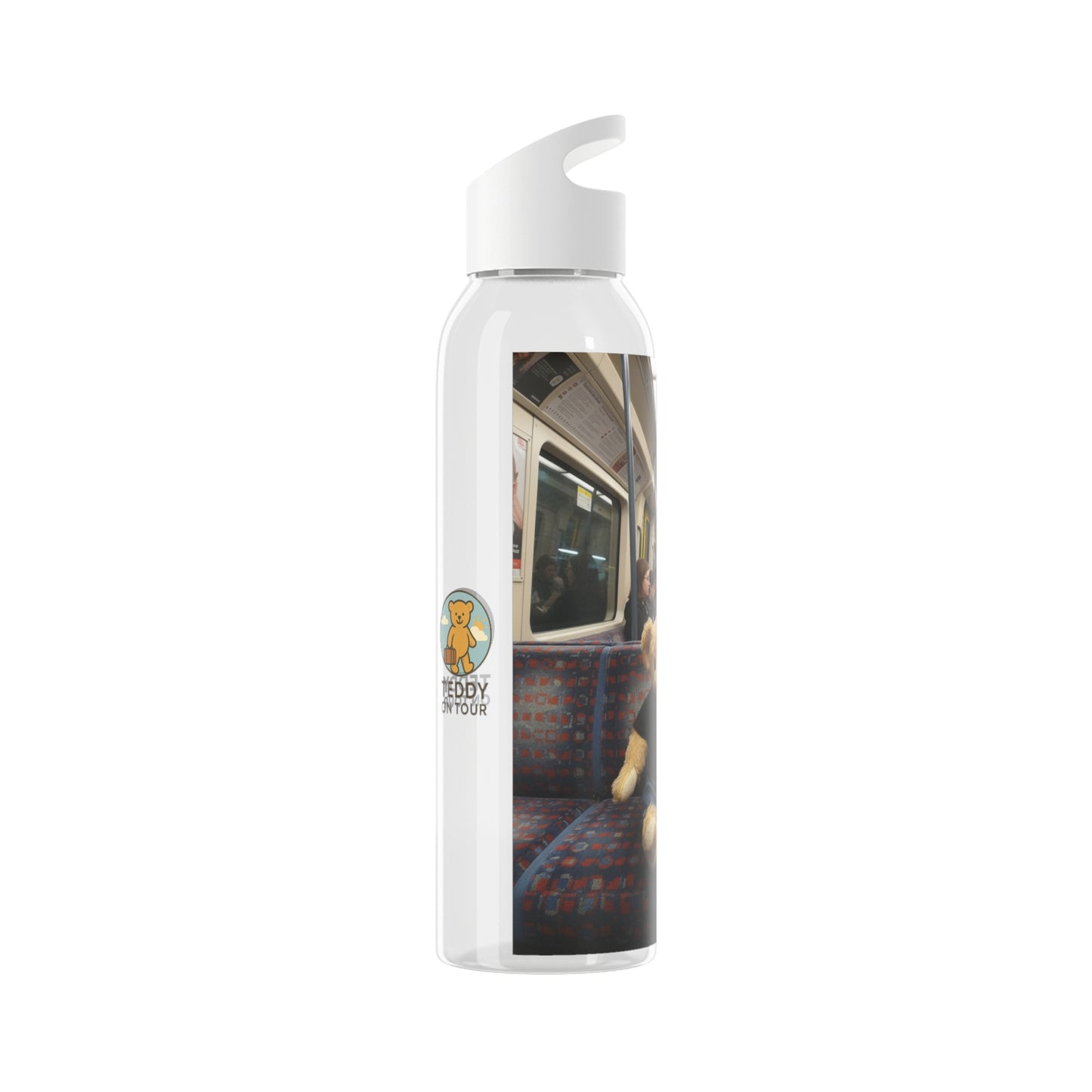 Teddy on Tour Ralphie in London Sky Water Bottle