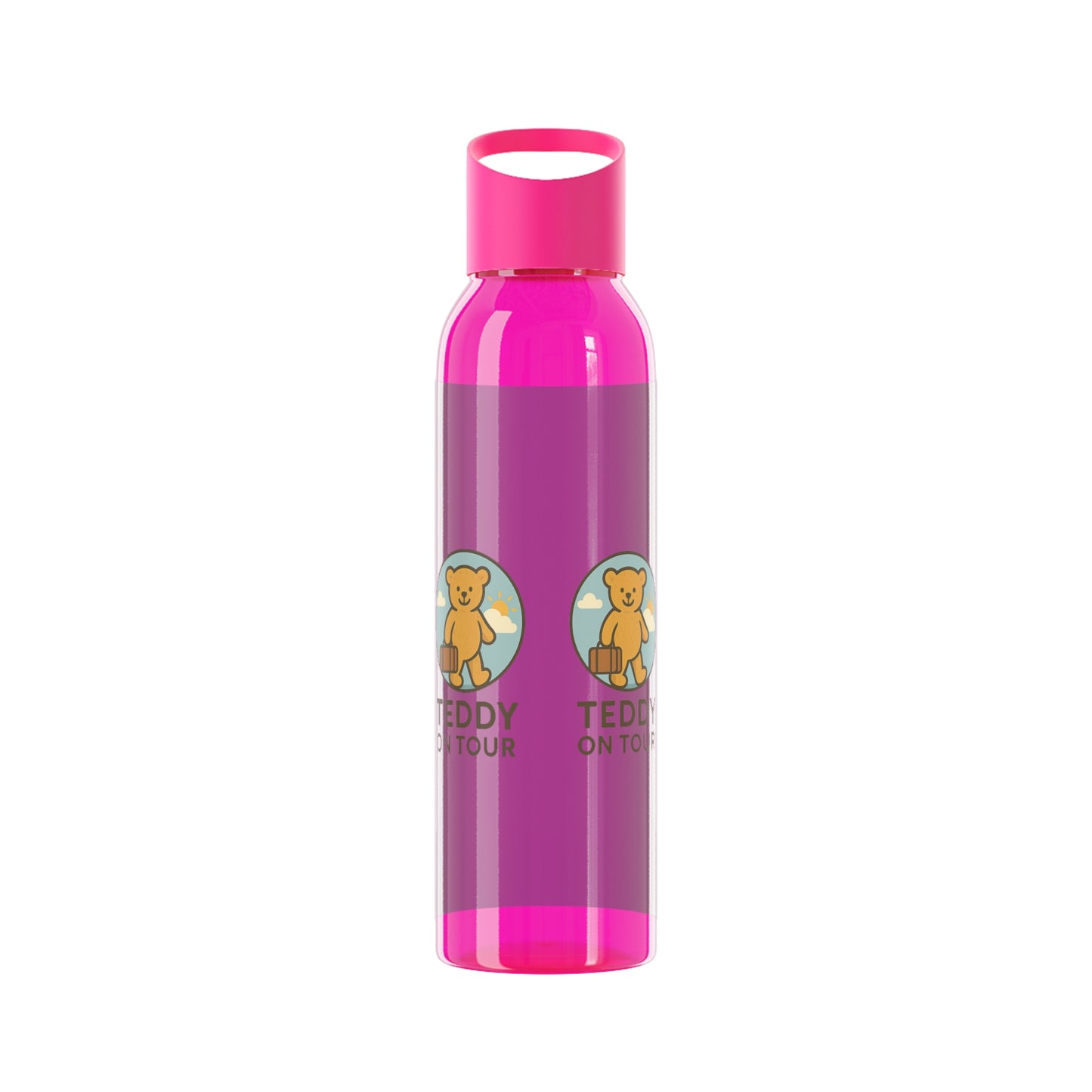 Teddy on Tour Luna in Paris Sky Water Bottle