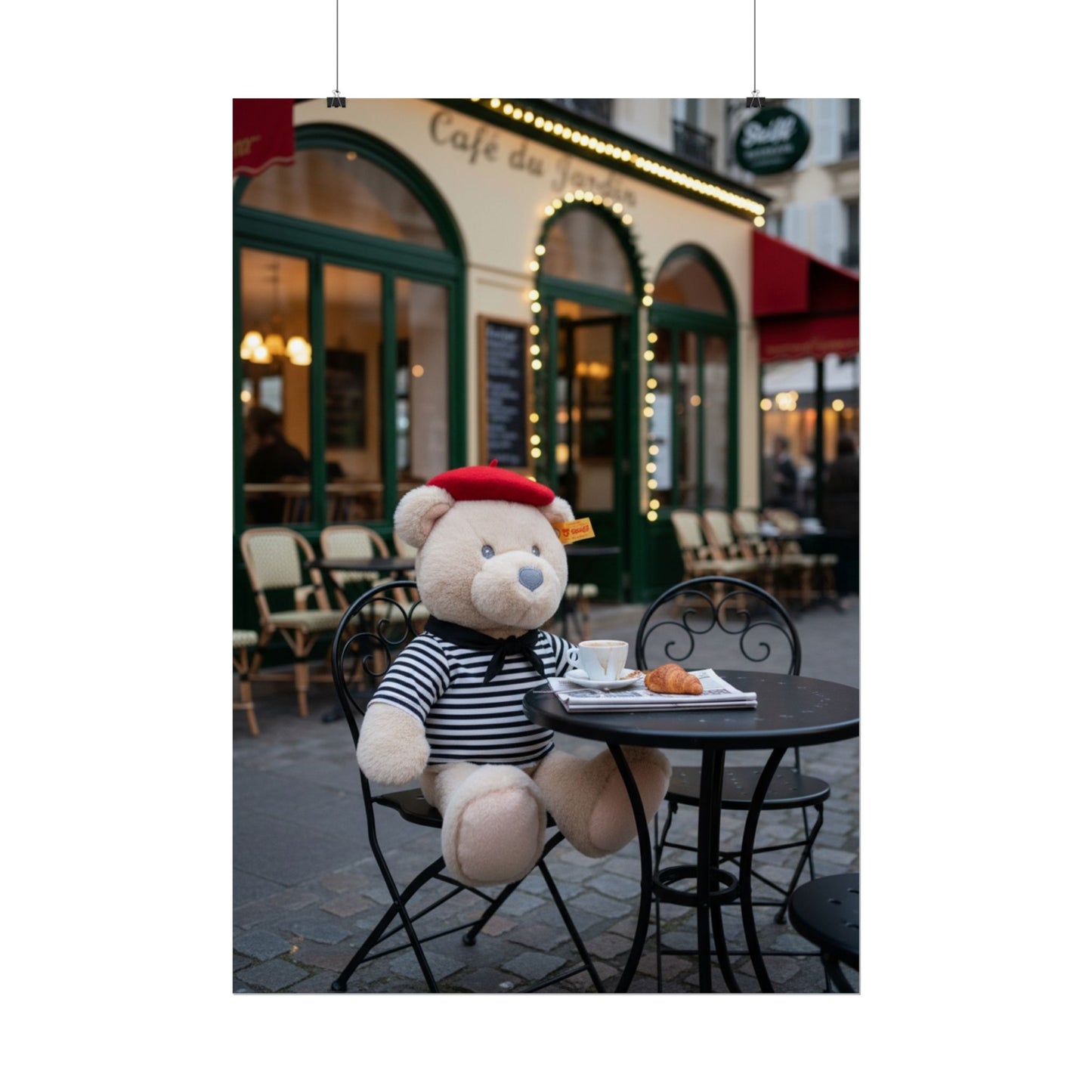 Teddy on Tour Gilbert in Paris Rolled Posters