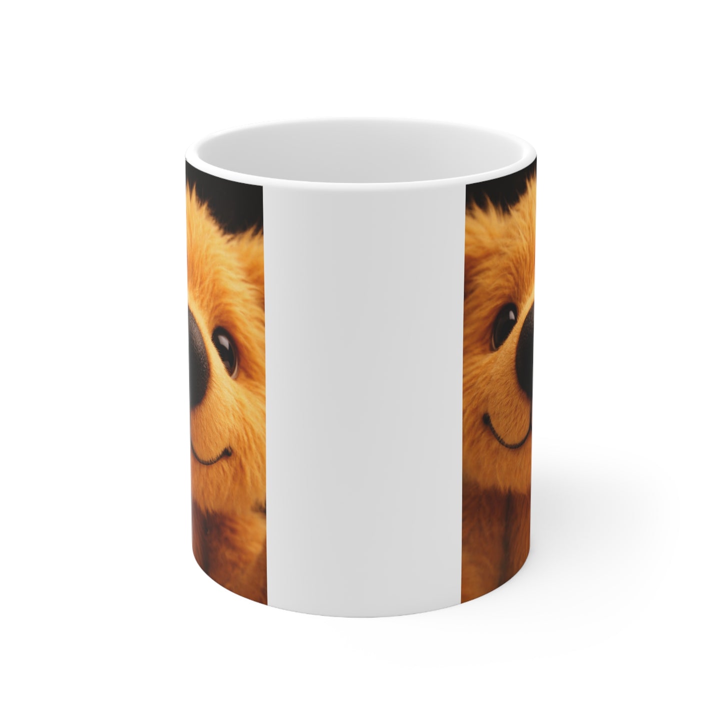 Teddy On Tour Close Up Scruffy Teddy Ceramic Mug
