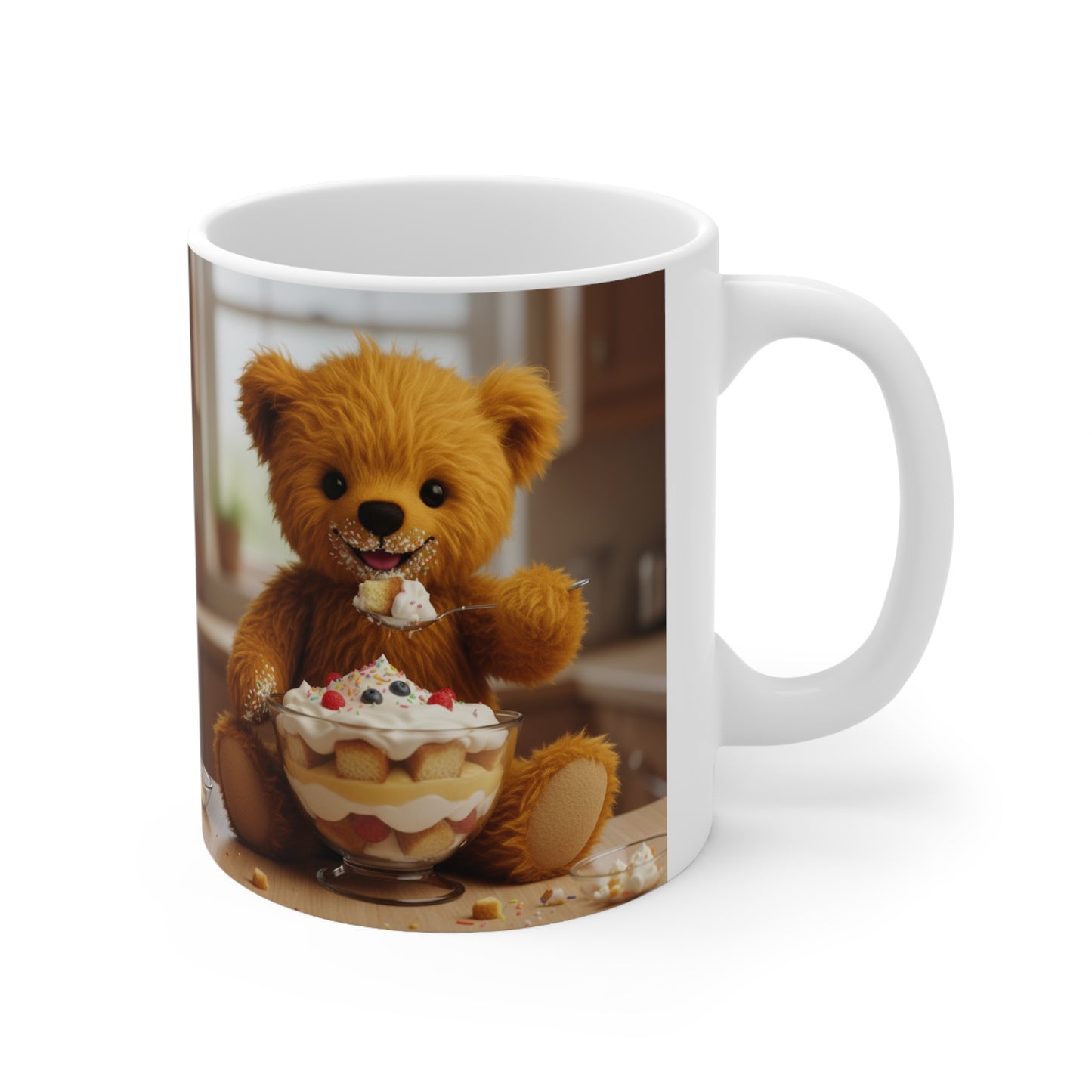 Teddy On Tour Teddy and Trifle Ceramic Mug