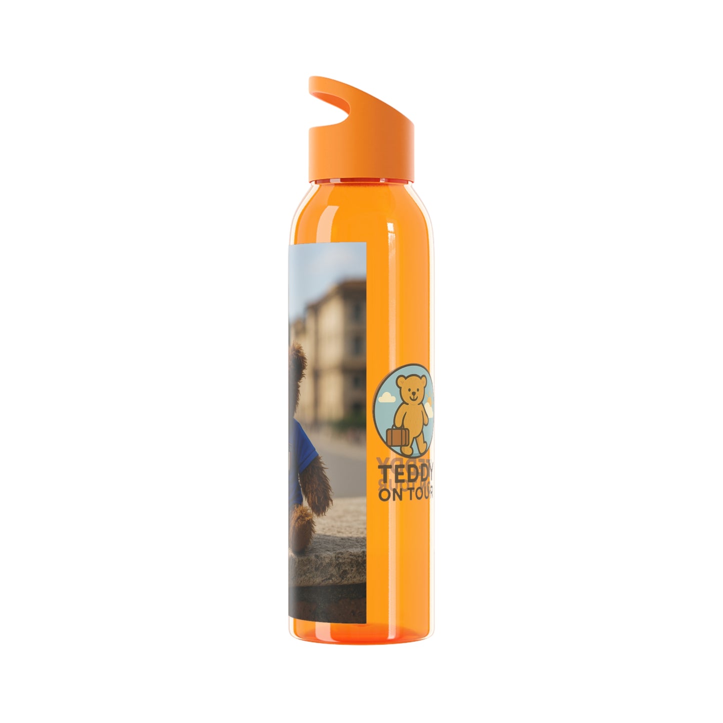 Teddy on Tour Gianni in Italy Sky Water Bottle