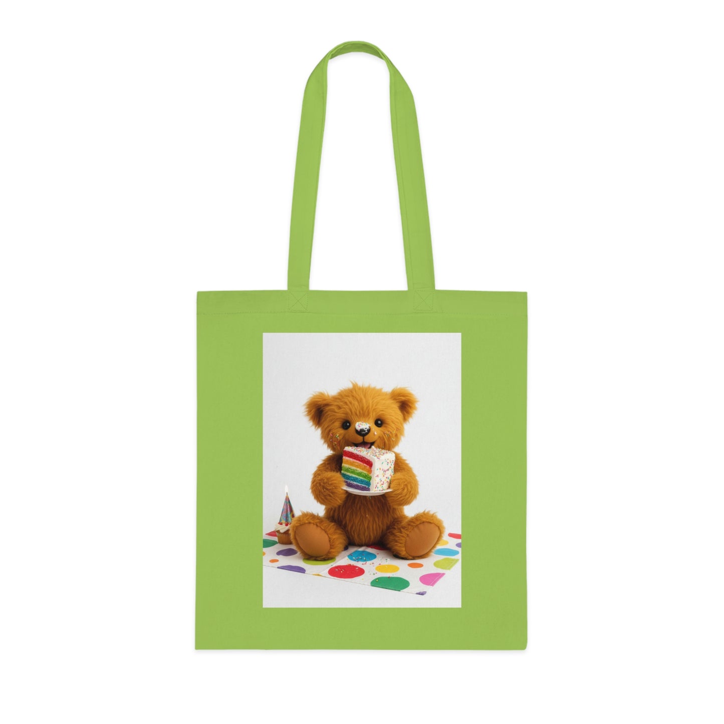 Teddy On Tour Cotton Tote Bag