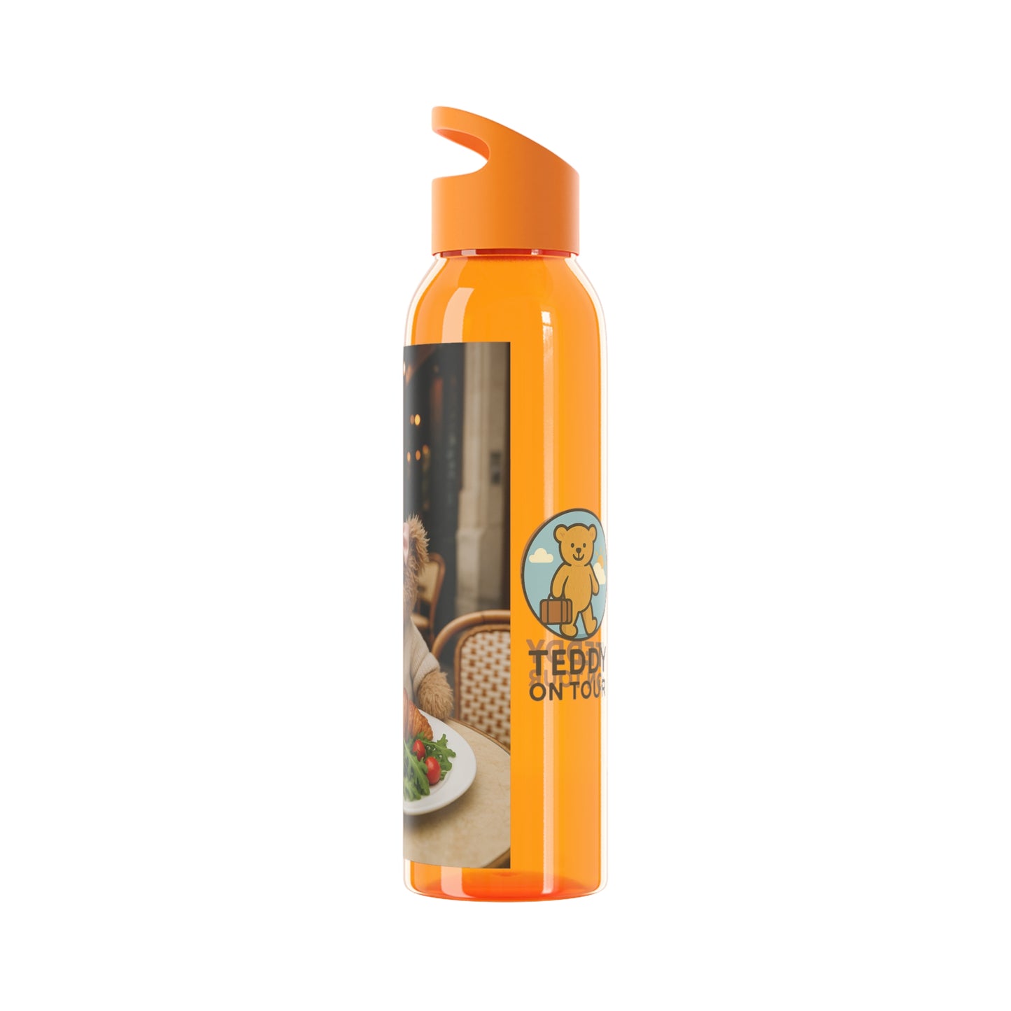 Teddy on Tour Luna in Paris Sky Water Bottle