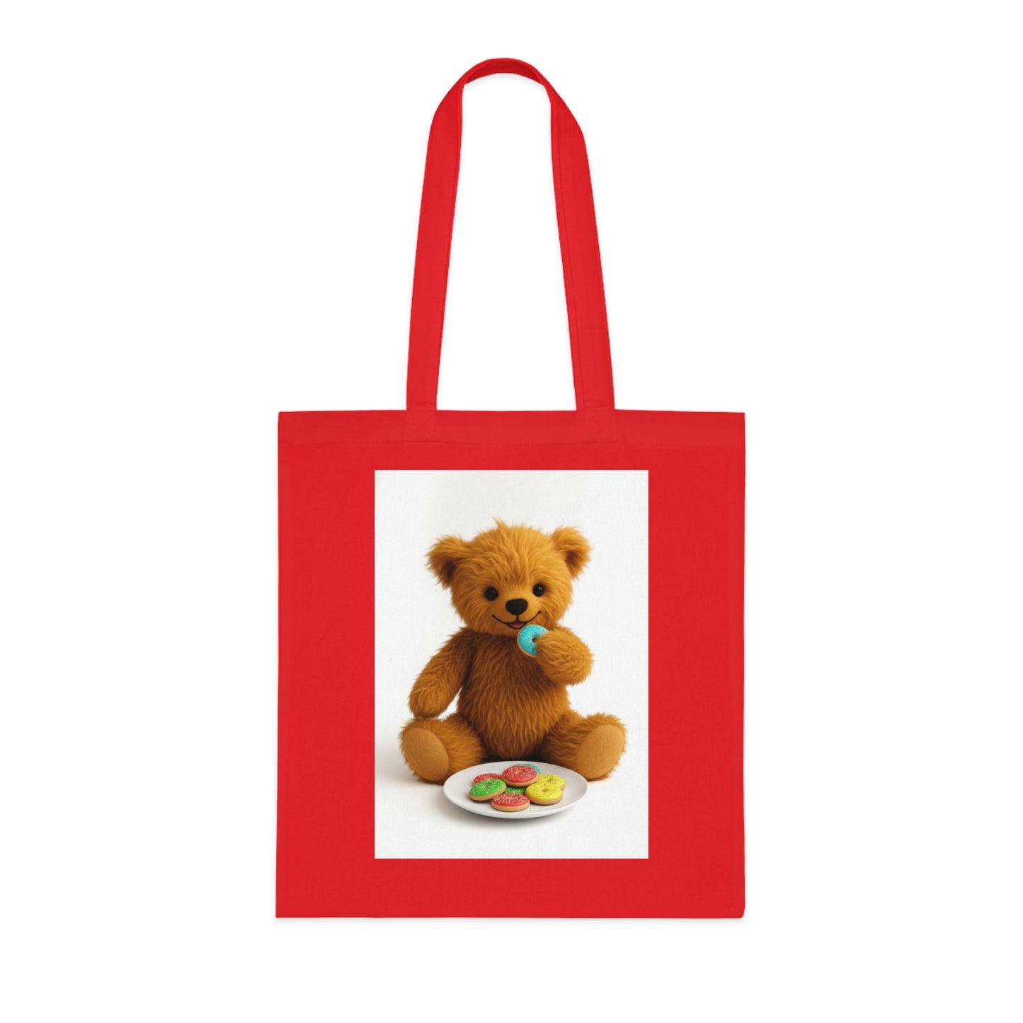 Teddy On Tour Cotton Tote Bag
