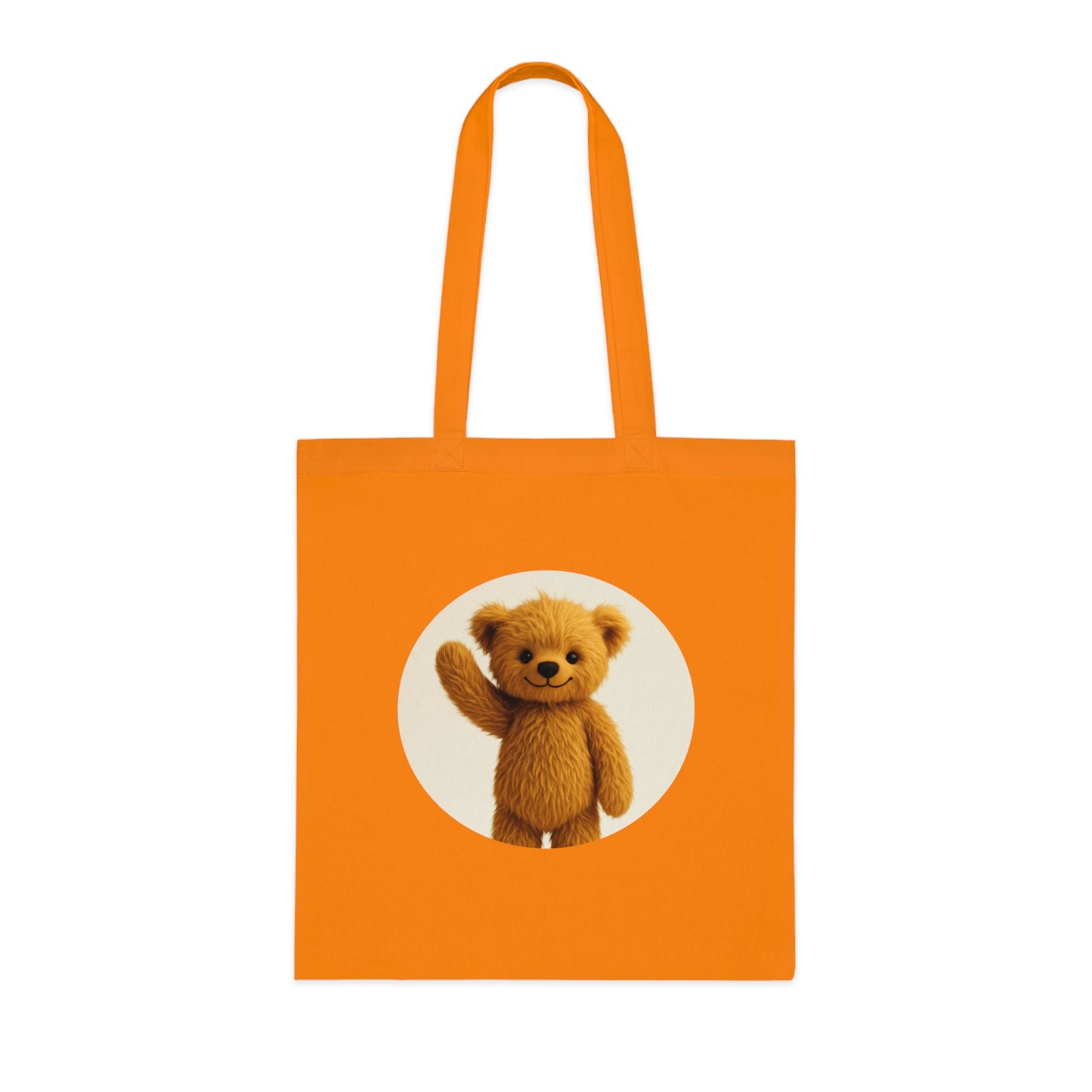 Teddy On Tour Cotton Tote Bag