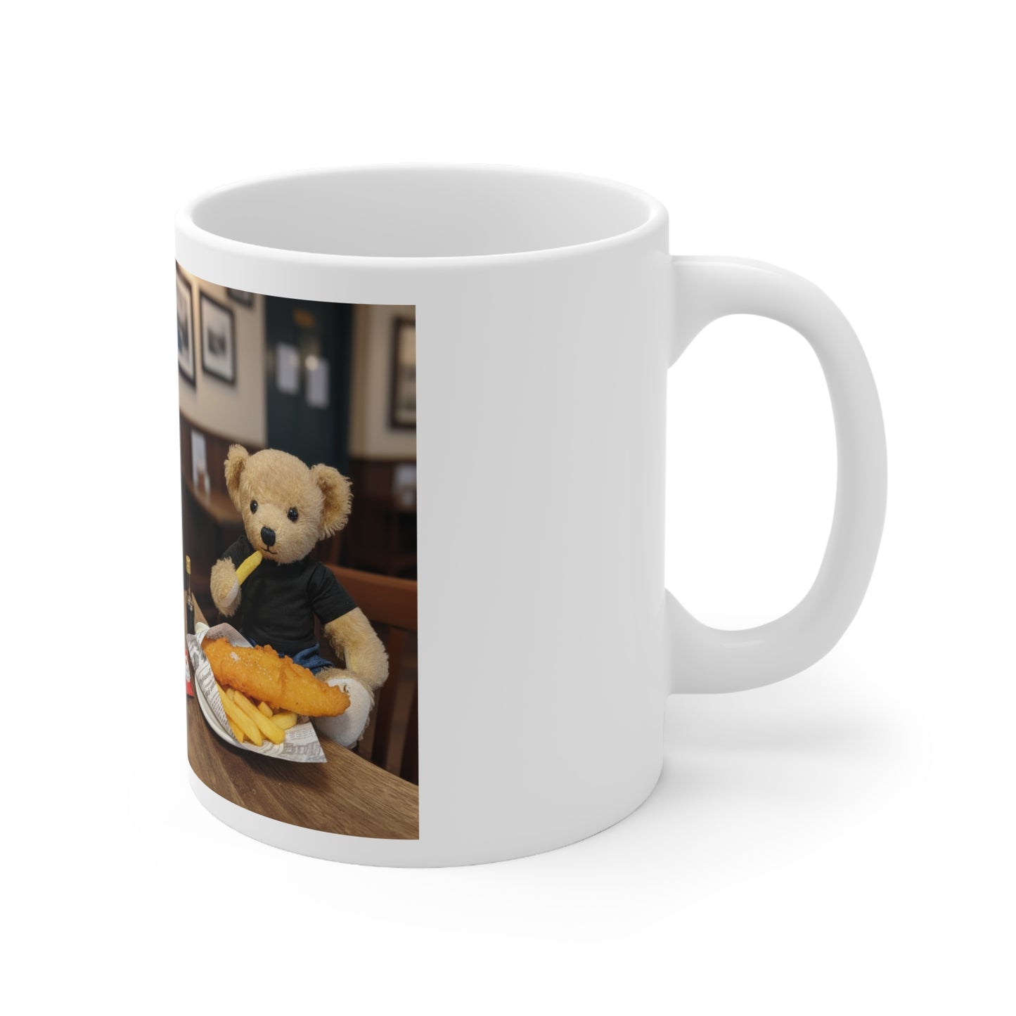 Teddy On Tour – Ralphie in London Ceramic Coffee Cup