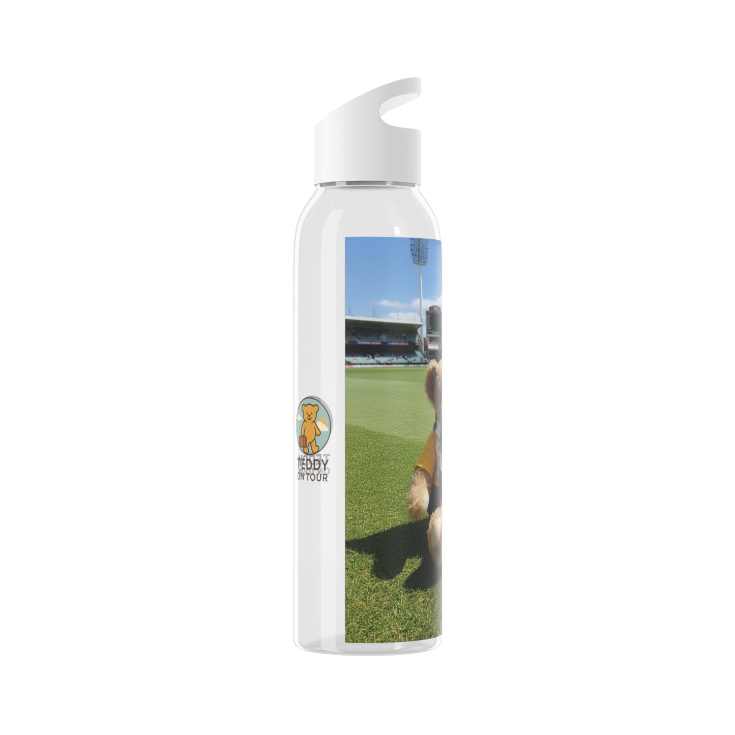 Teddy on Tour Ralphie in Melbourne Sky Water Bottle
