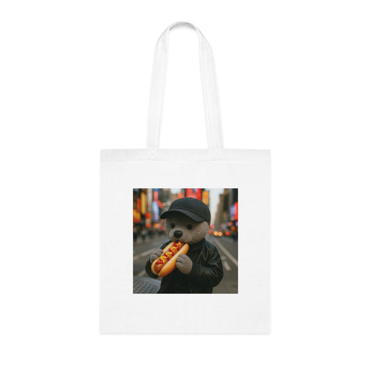 Teddy On Tour – Hudson New York Cotton Tote Bag