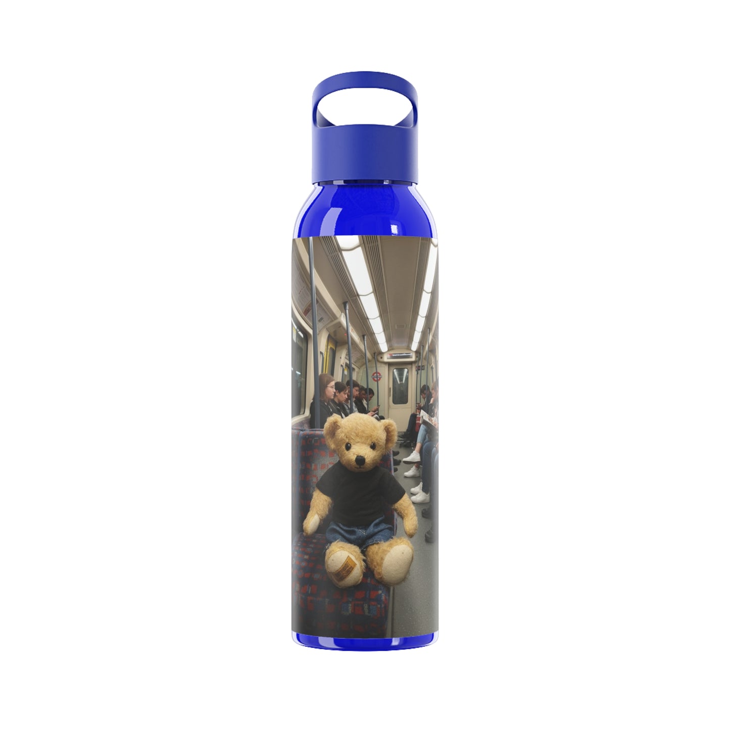 Teddy on Tour Ralphie in London Sky Water Bottle