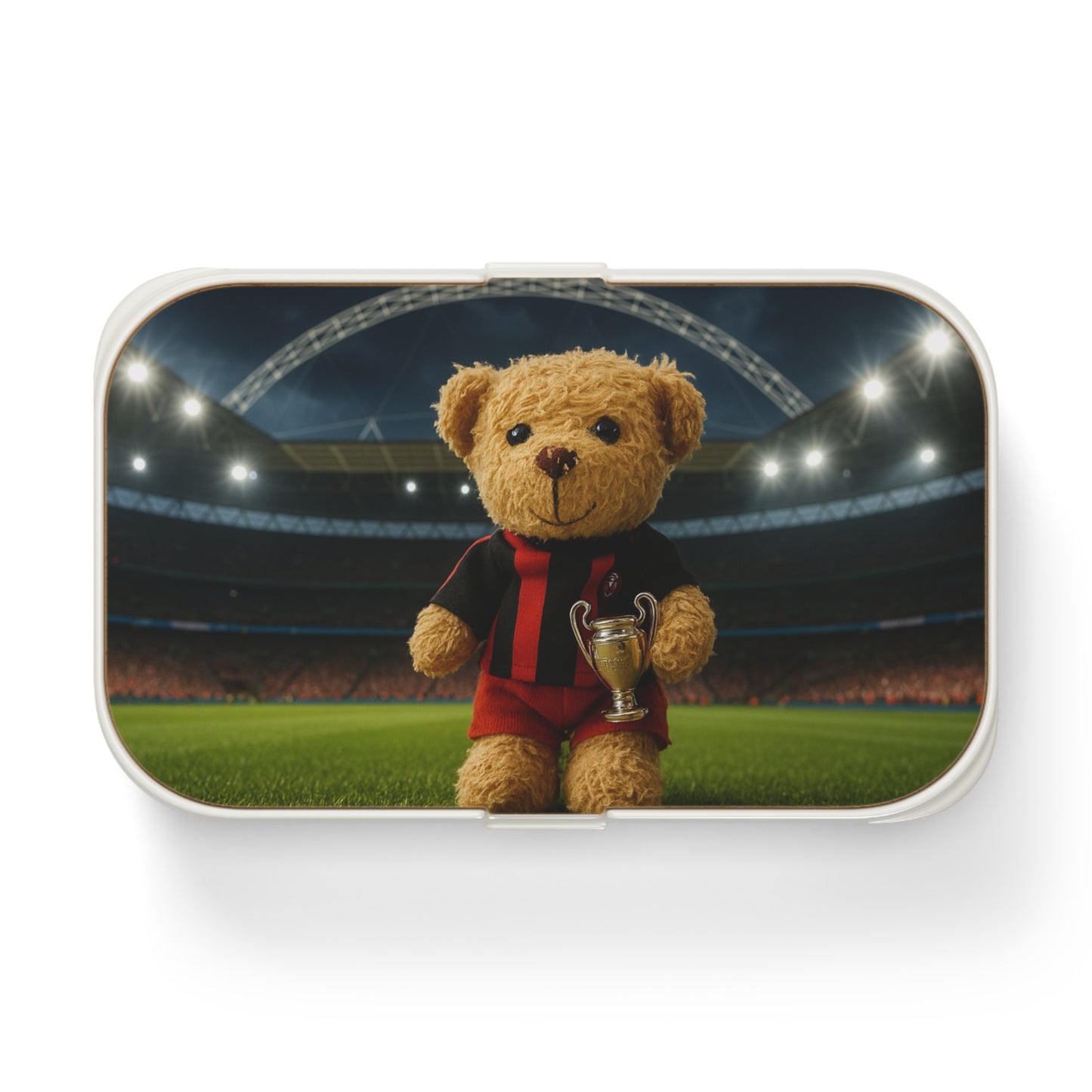 Teddy on Tour Doudou Vieux goes to Wembley Bento Lunch Box