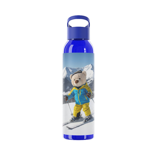 Teddy on Tour Lombear in Norway Sky Water Bottle