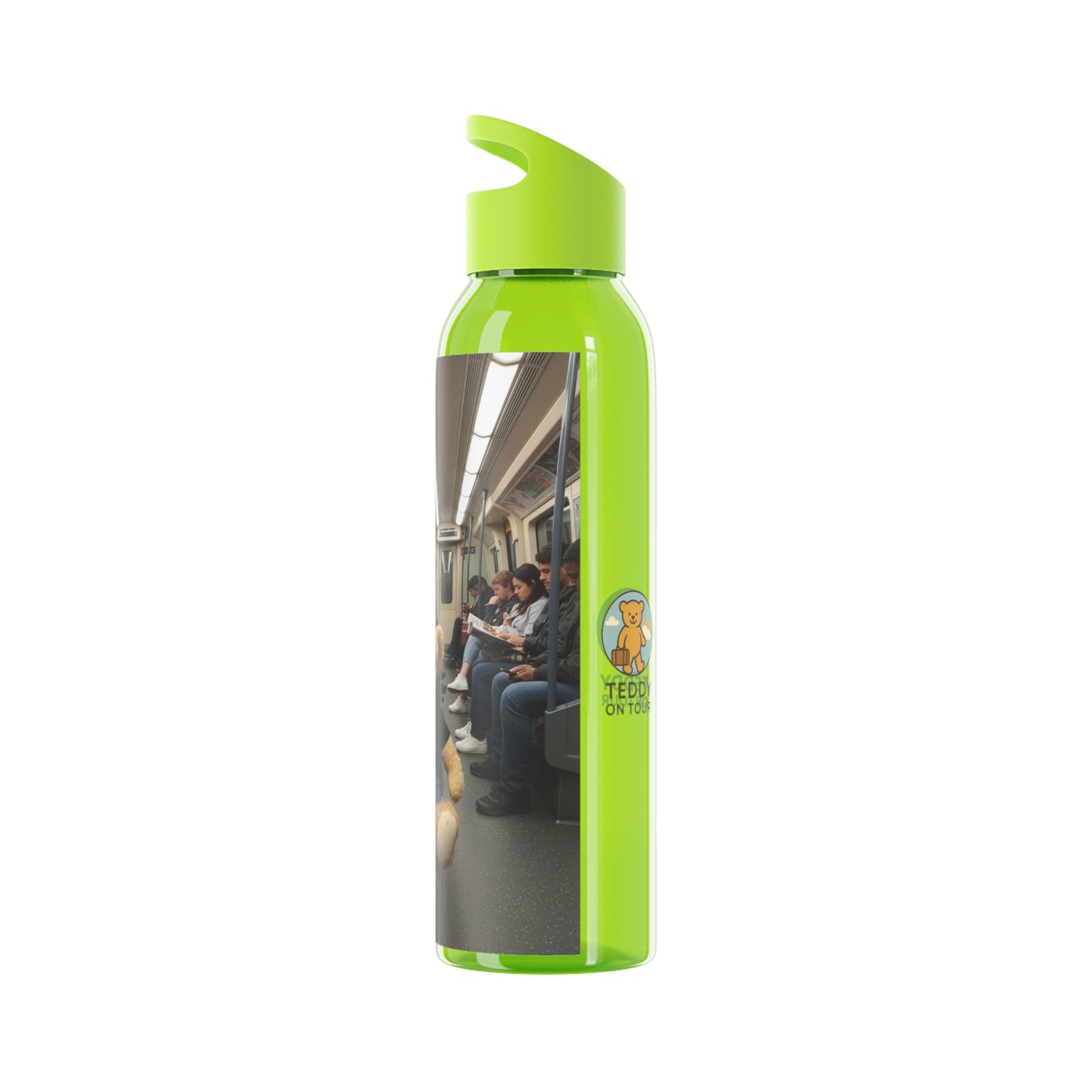 Teddy on Tour Ralphie in London Sky Water Bottle