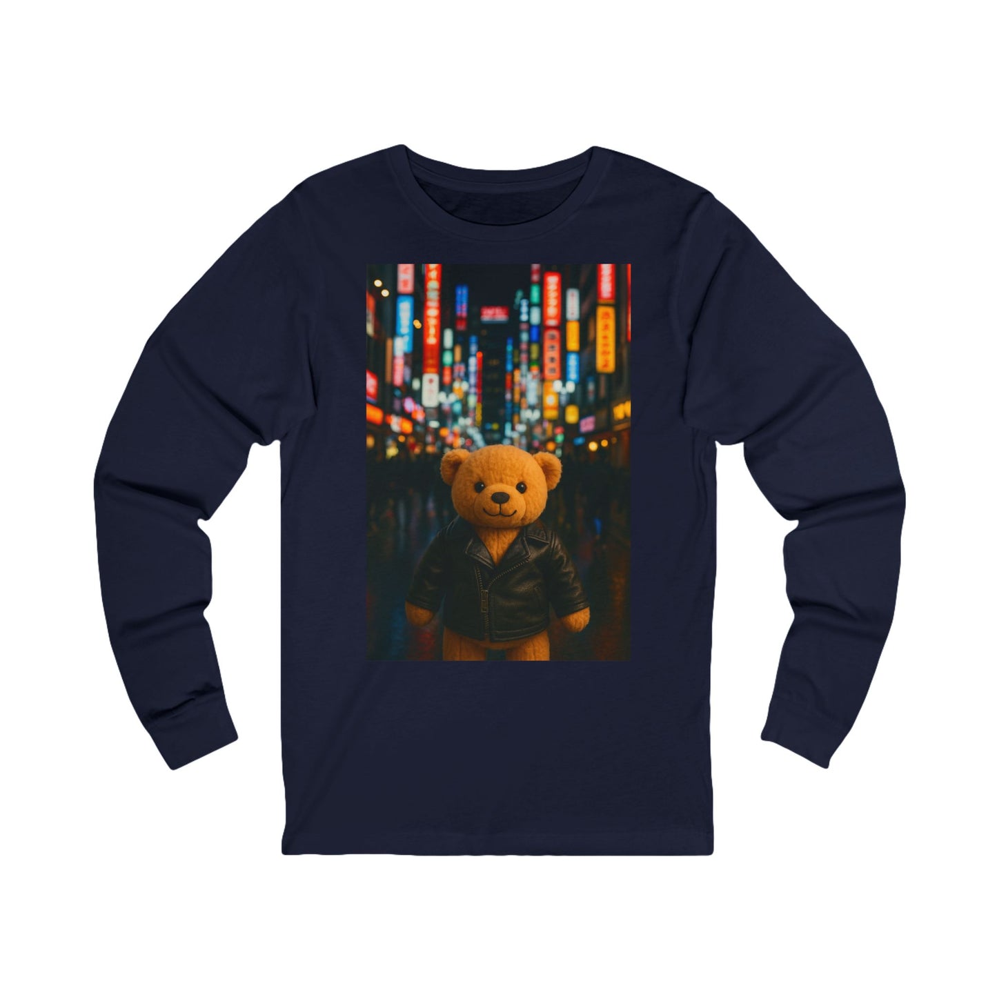 Teddy on Tour Travel Unisex Jersey Long Sleeve Tee