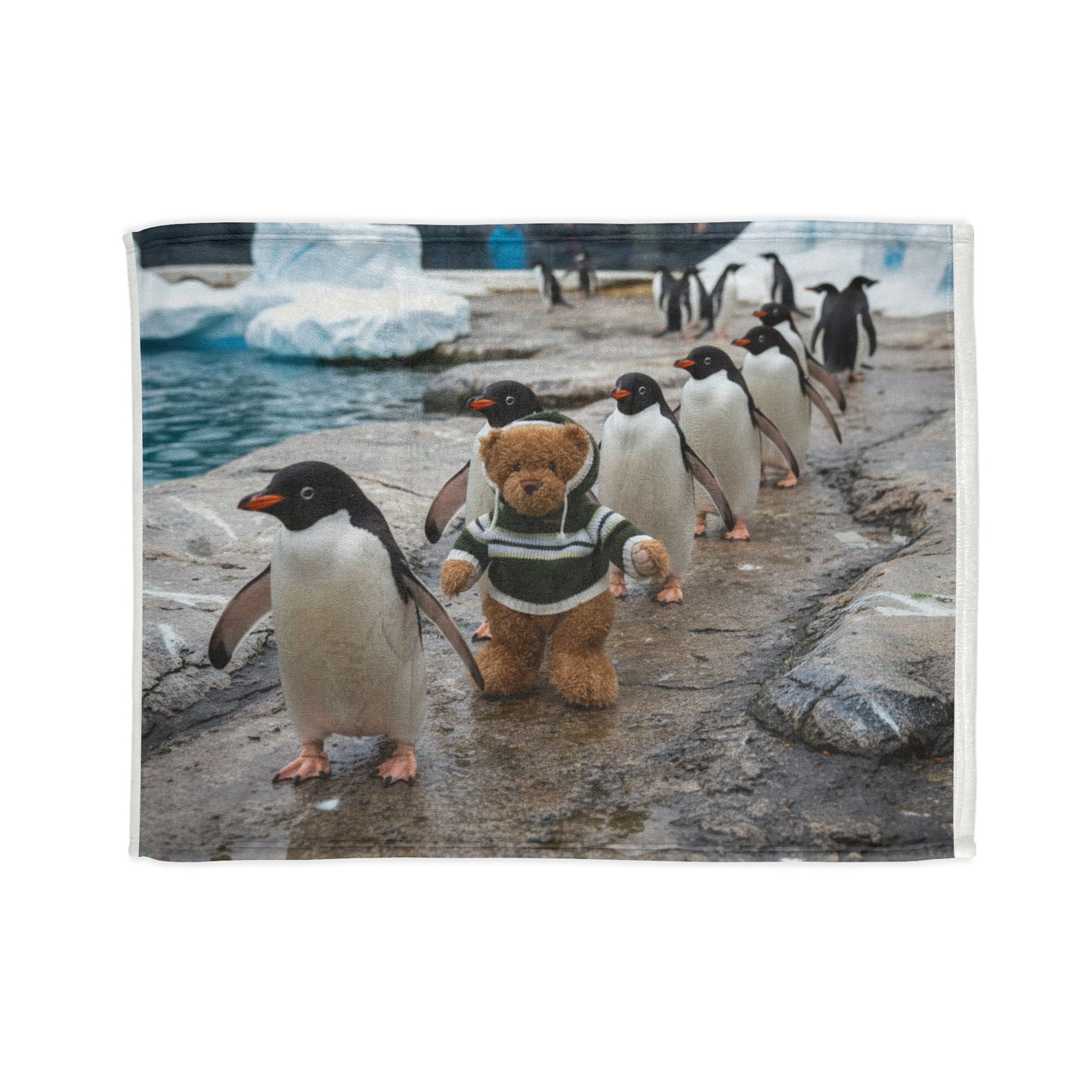 Teddy On Tour Harry at the Zoo Soft Polyester Blanket