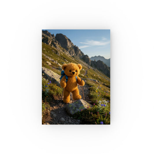 Teddy on Tour stationery Hard Backed Journal