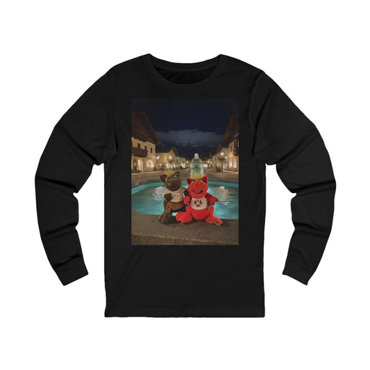 Teddy on Tour Octey and Elsie in Seefeld-in-Tirol Austria Unisex Jersey Long Sleeve Tee