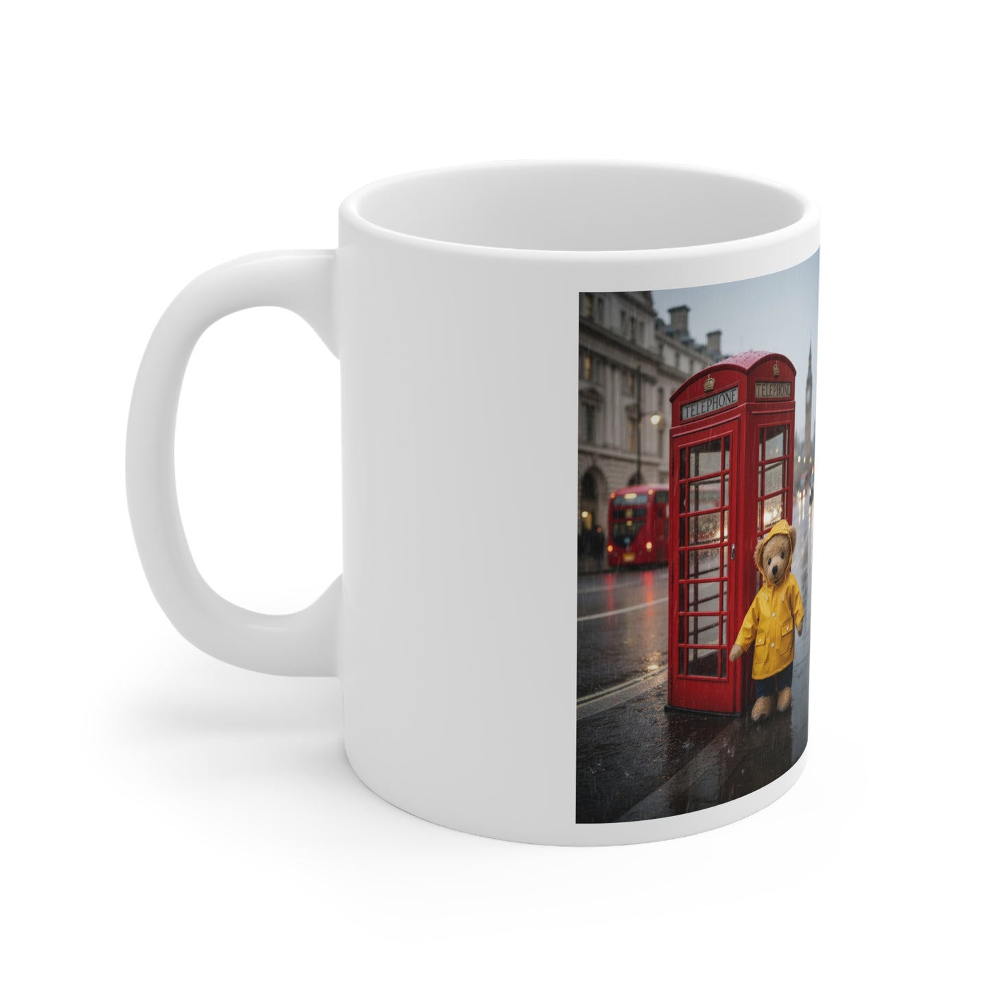 Teddy On Tour – Ralphie in London Ceramic Coffee Cup