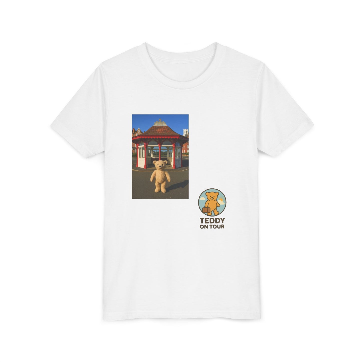 Teddy On Tour – Bexhill Shelter Youth Short Sleeve Tee