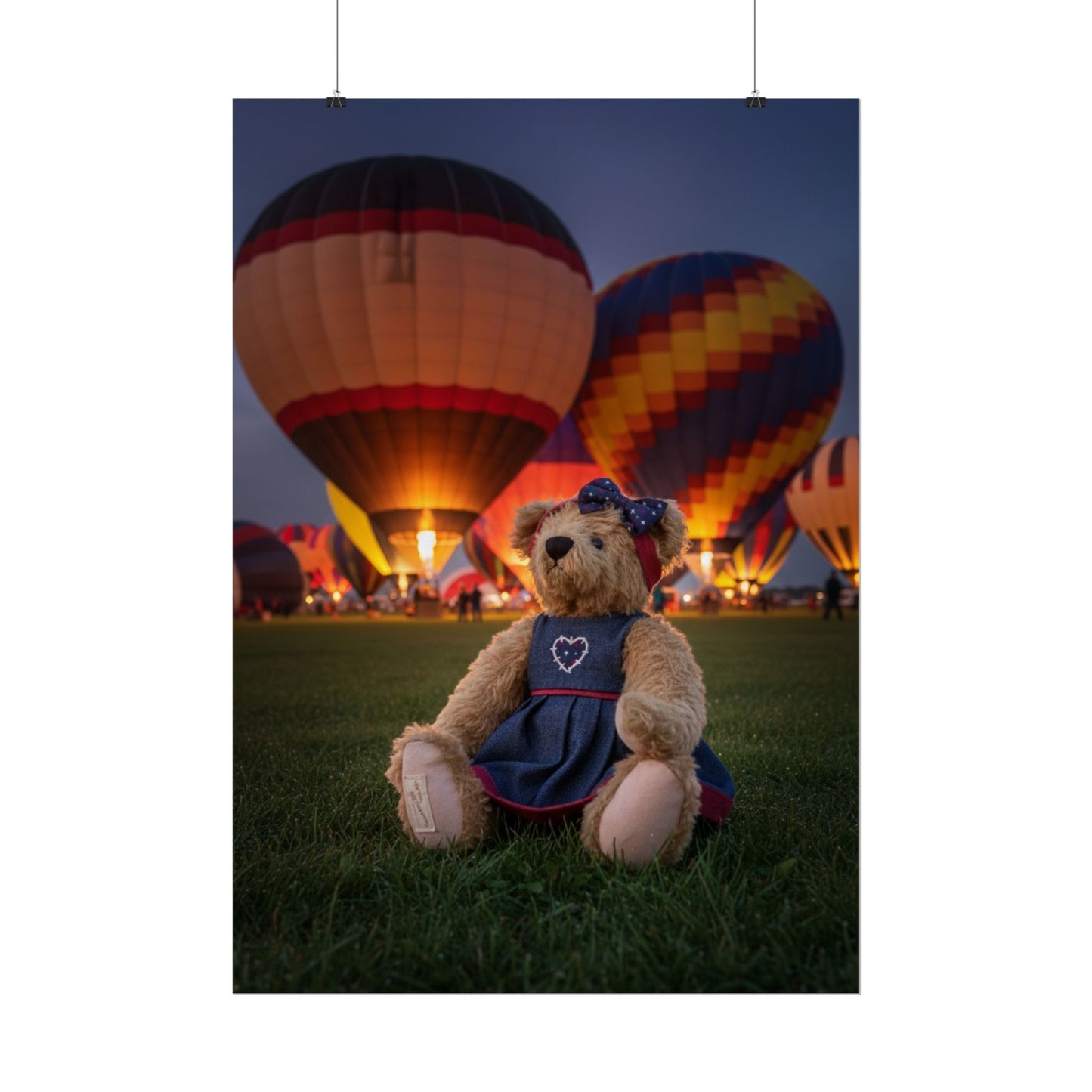 Teddy on Tour Daisy in Albuquerque Rolled Posters