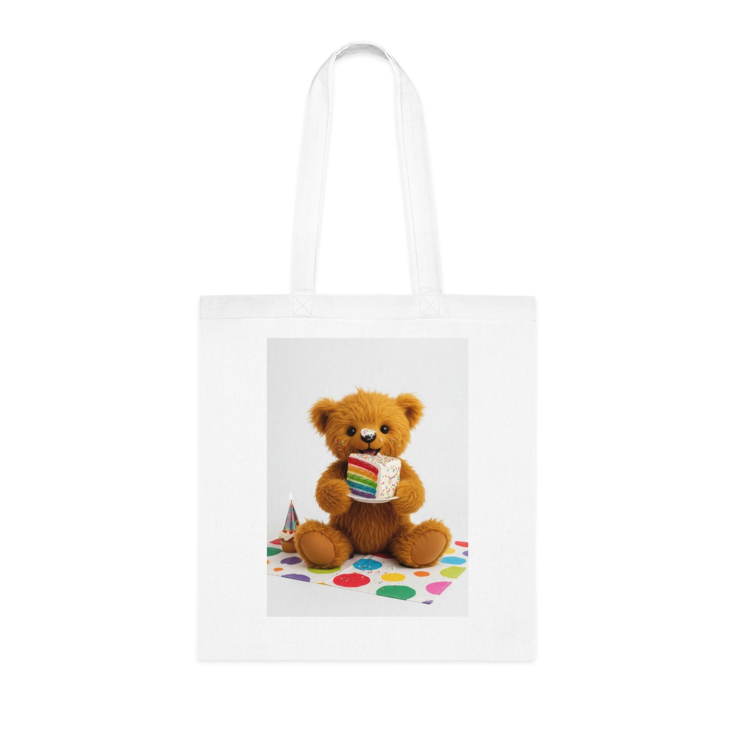 Teddy On Tour Cotton Tote Bag