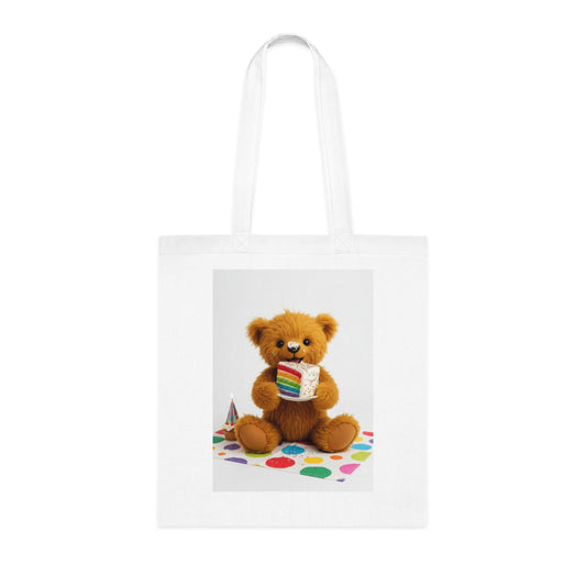 Teddy On Tour Cotton Tote Bag