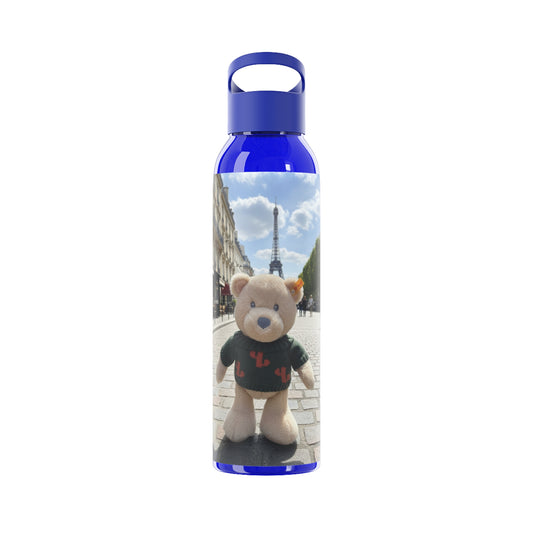 Teddy on Tour Gilbert in Paris Sky Water Bottle