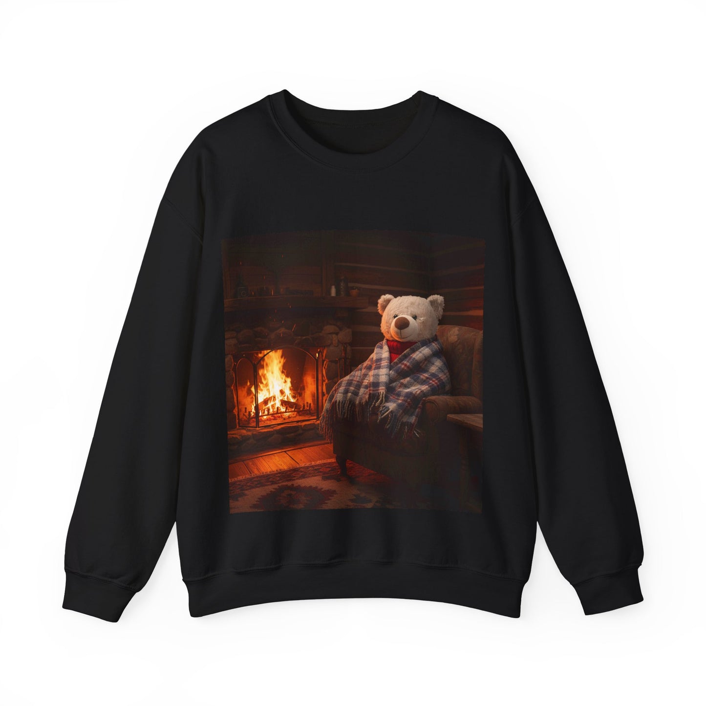 Teddy On Tour – Lombear in Norway Adult Unisex Heavy Blend™ Crewneck Sweatshirt