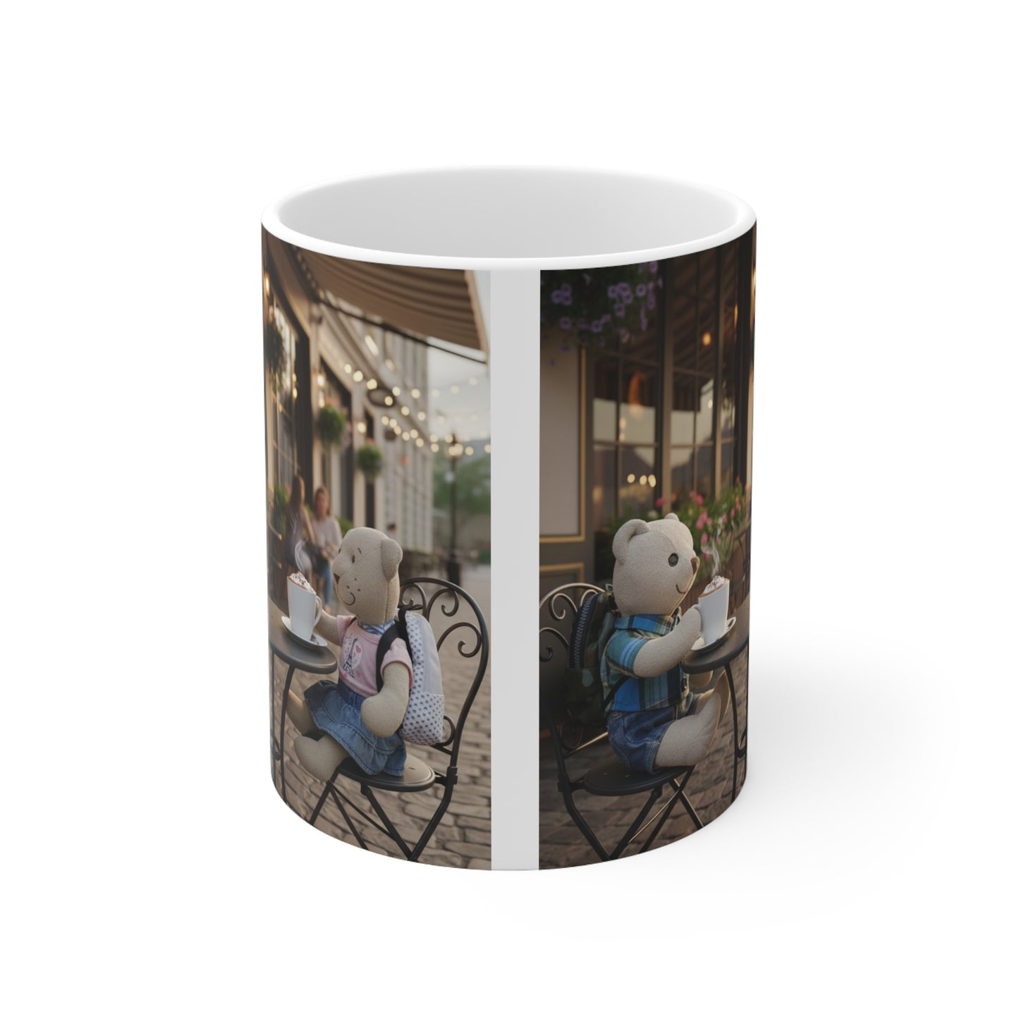 Teddy On Tour – TB and Pippa Climb Everest Ceramic Coffee Cup