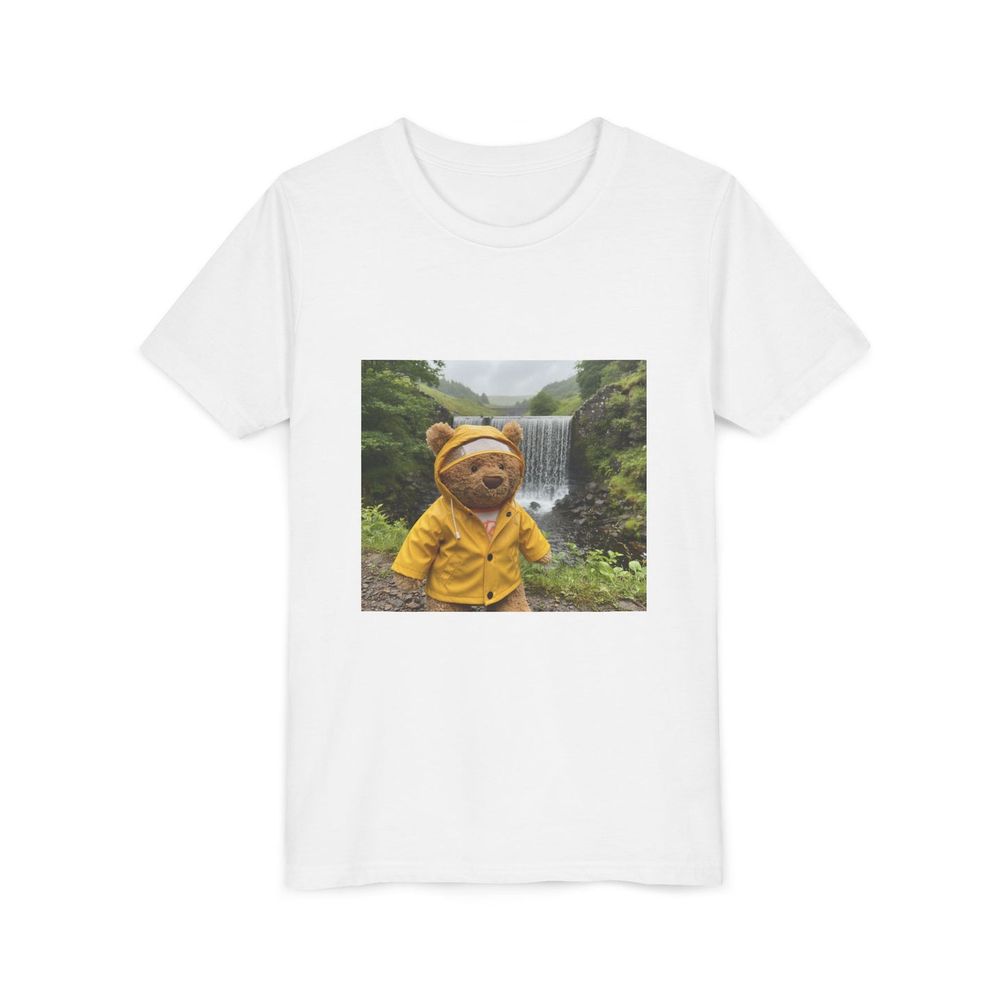 Teddy On Tour – Bartholomew in Elan Valley Youth Short Sleeve Tee