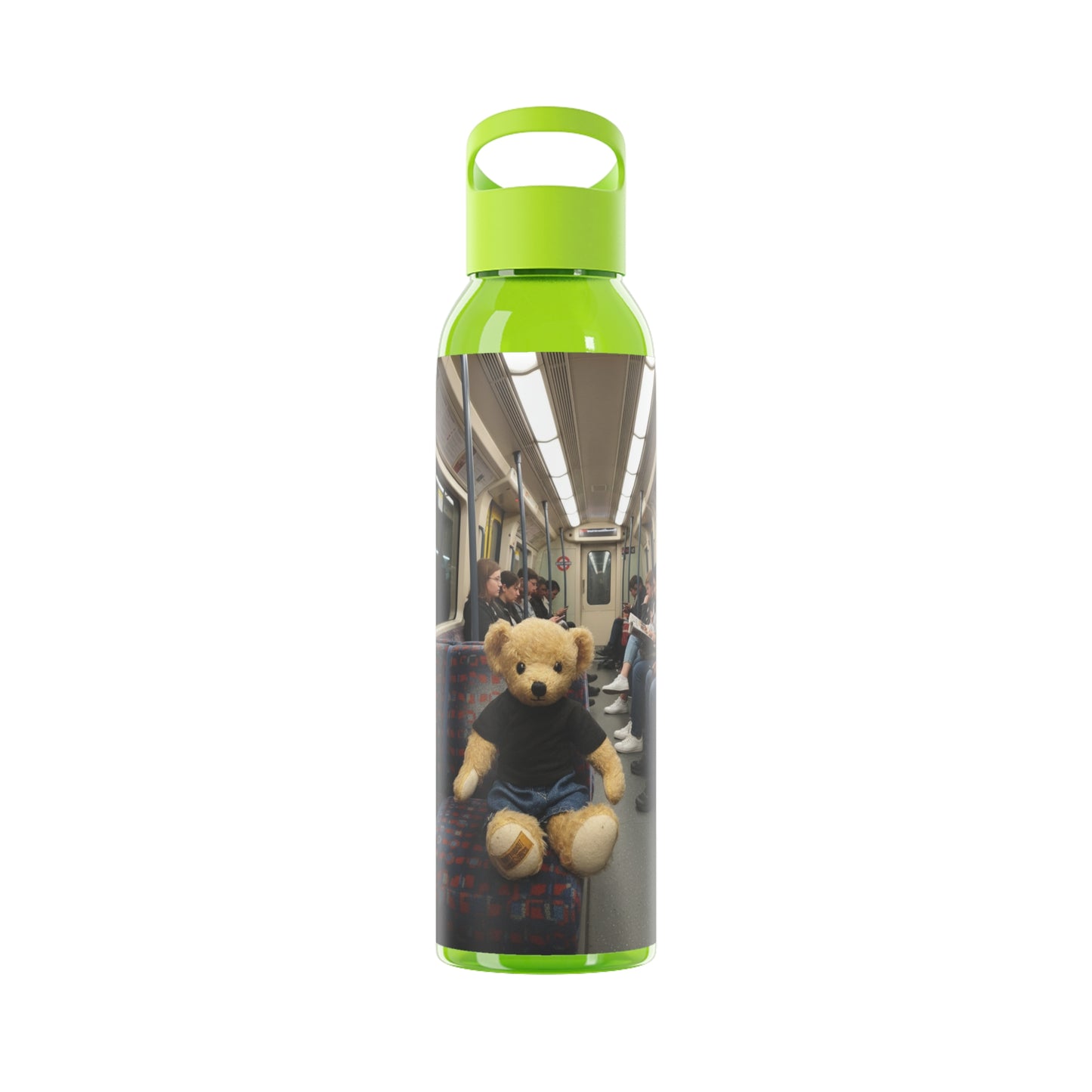 Teddy on Tour Ralphie in London Sky Water Bottle