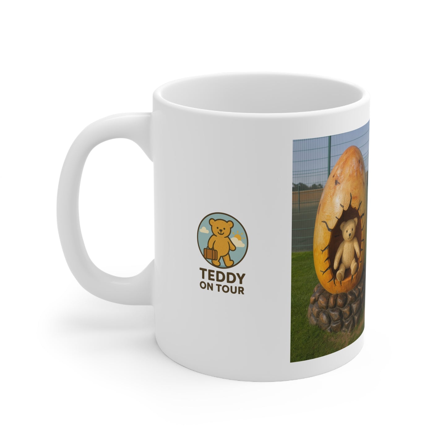 Teddy On Tour – Bexhill Shelter Ceramic Coffee Cup