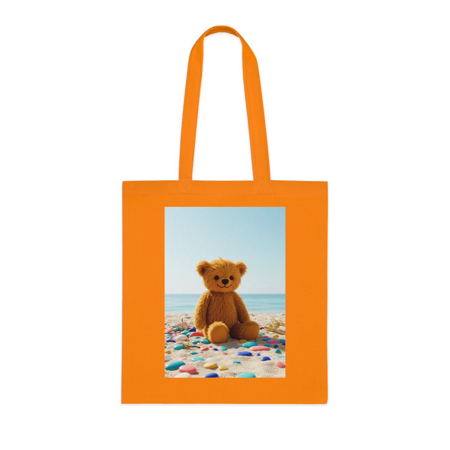 Teddy On Tour Cotton Tote Bag