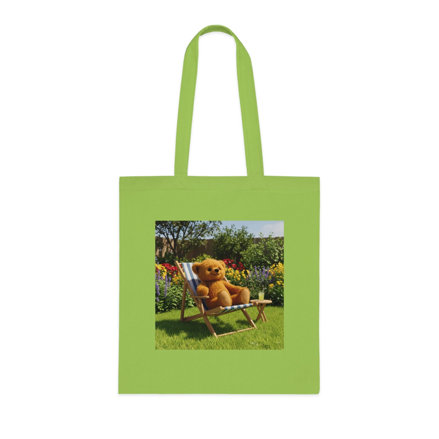 Teddy On Tour Cotton Tote Bag