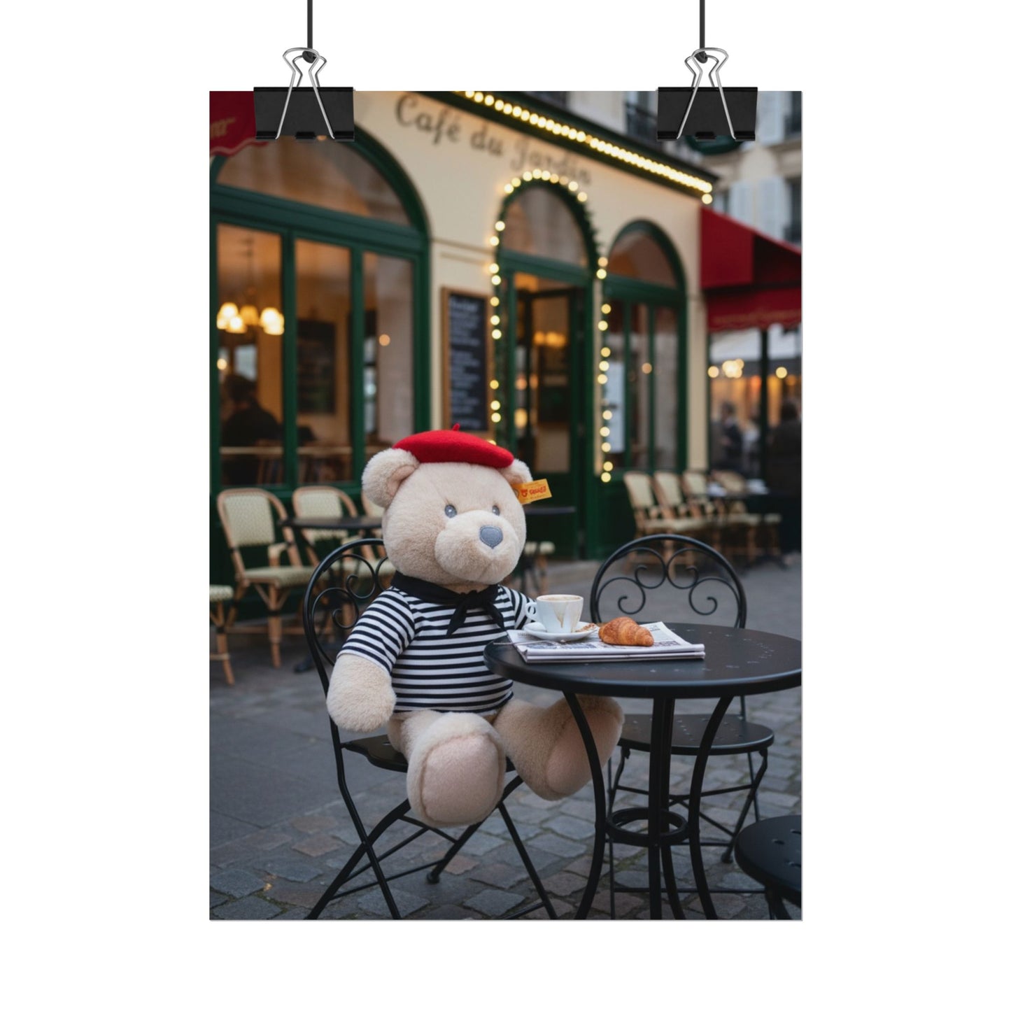 Teddy on Tour Gilbert in Paris Rolled Posters