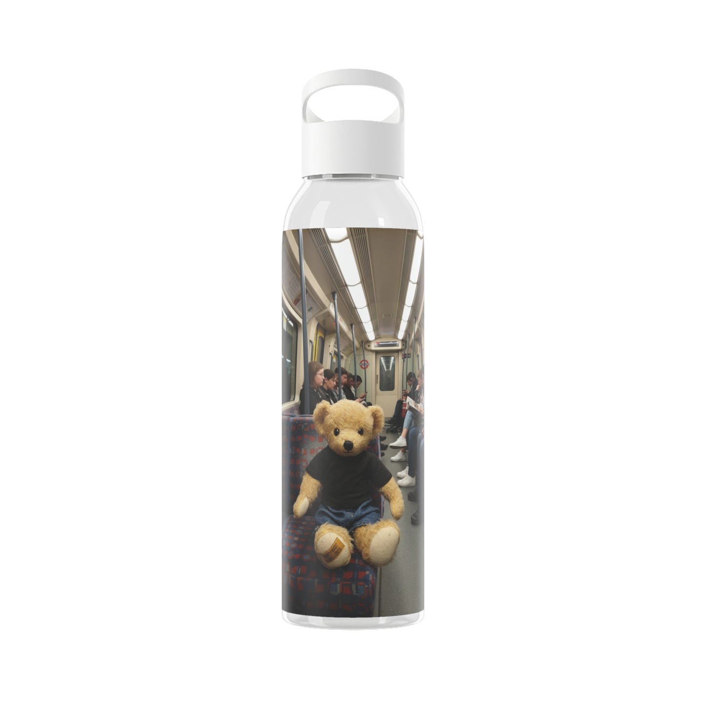 Teddy on Tour Ralphie in London Sky Water Bottle