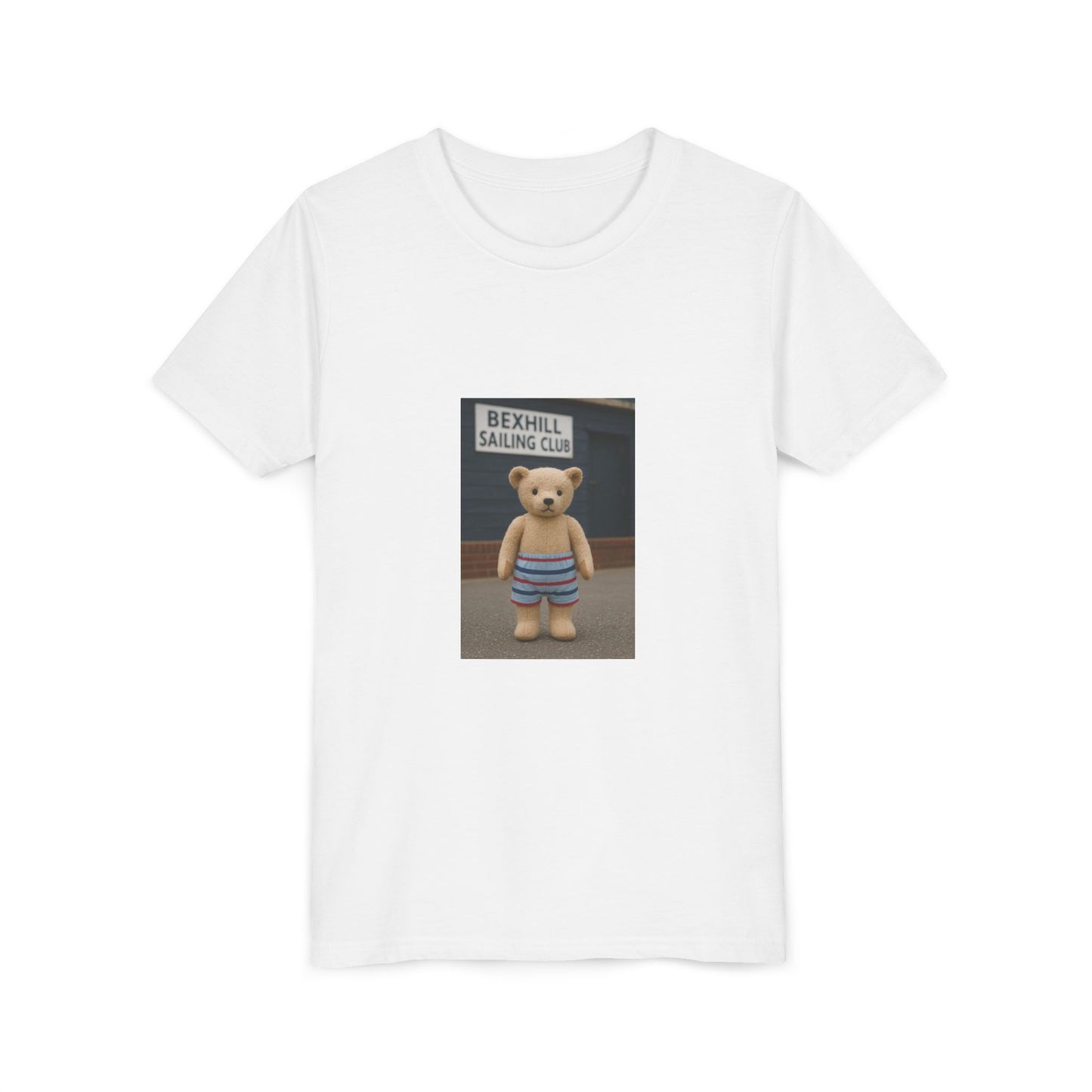 Teddy On Tour – Bexhill Sailing Club Youth Short Sleeve Tee
