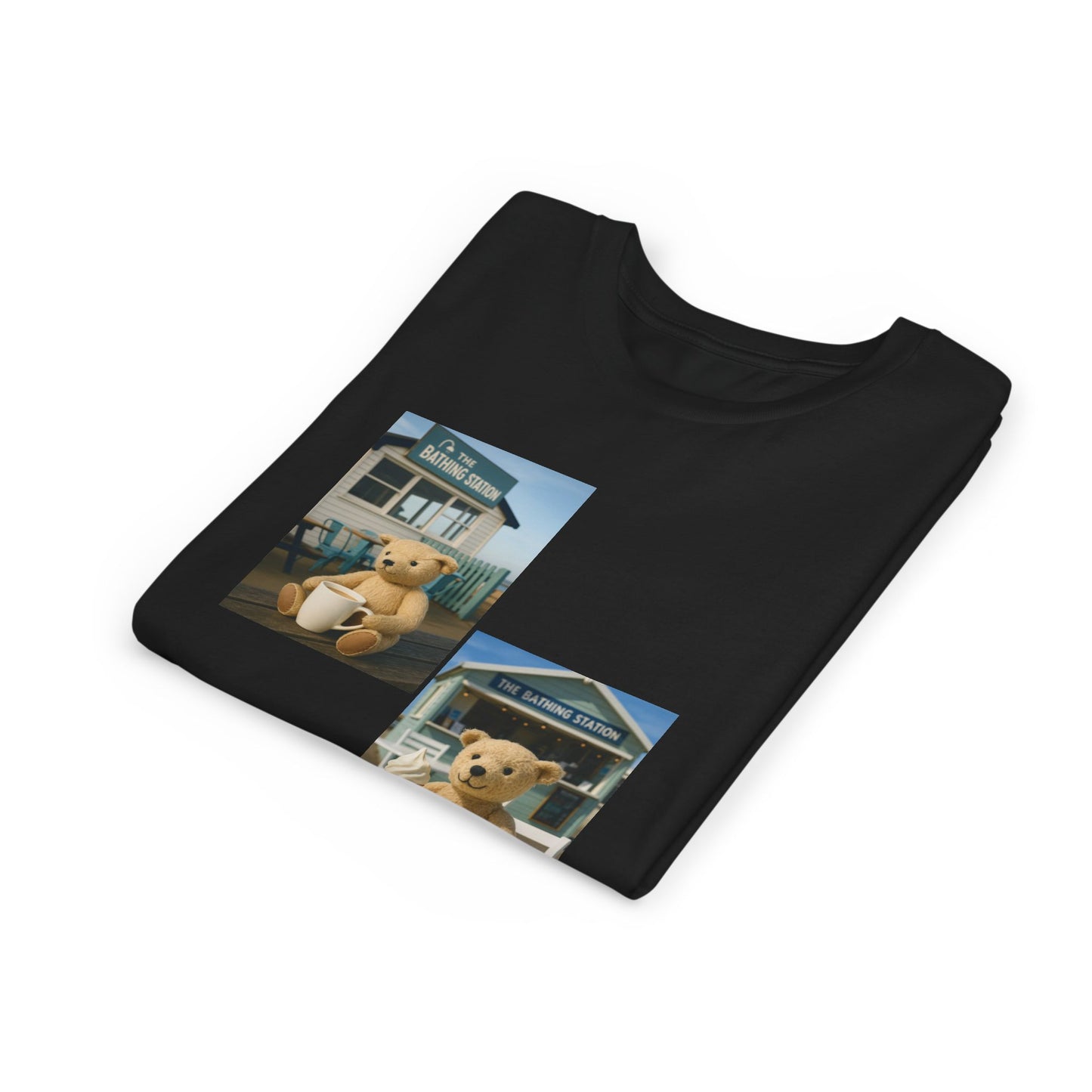 Teddy On Tour – Bexhill Bathing Station Youth Short Sleeve Tee