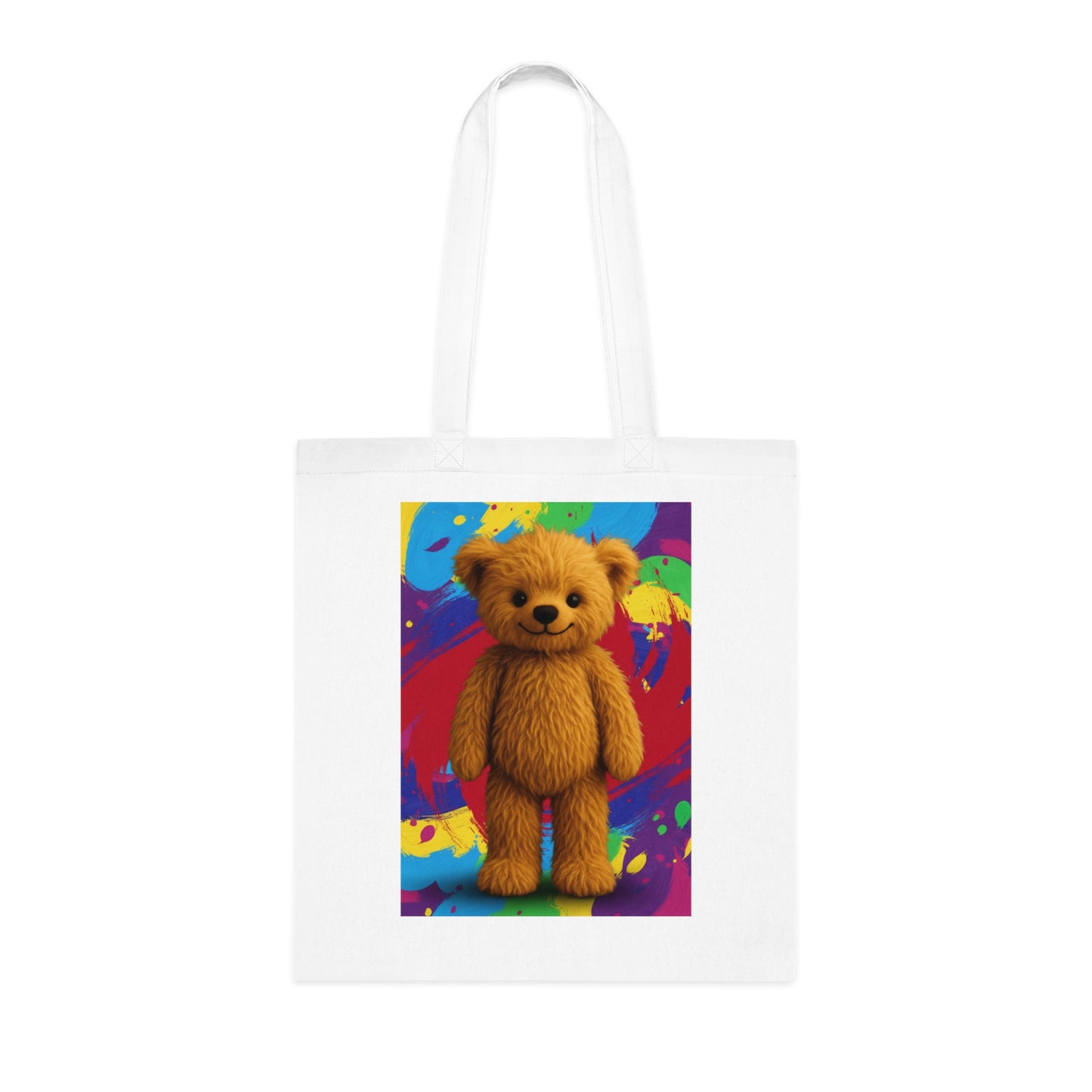 Teddy On Tour Cotton Tote Bag