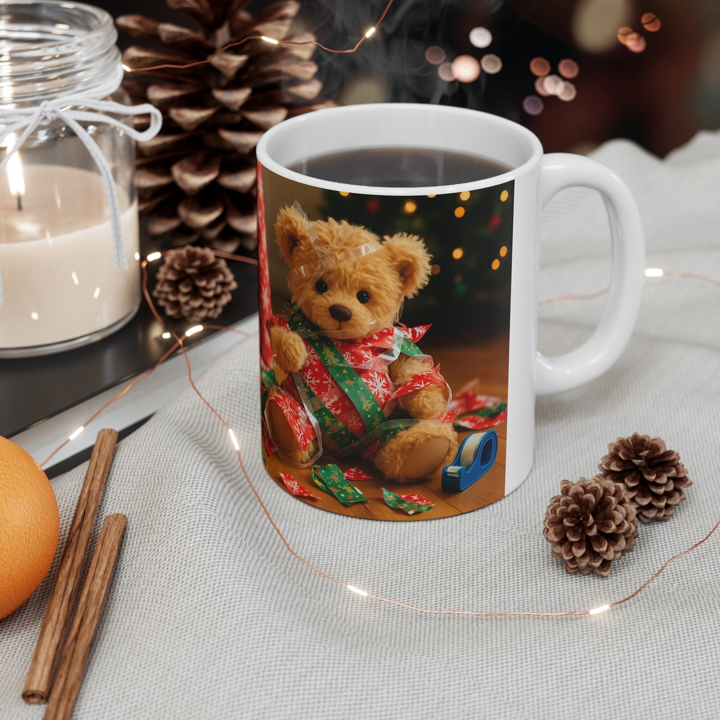 Teddy On Tour Christmas 2025 Ceramic Mug 3
