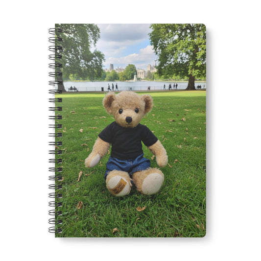 Teddy On tour Ralphie in London Softcover Notebook, A5